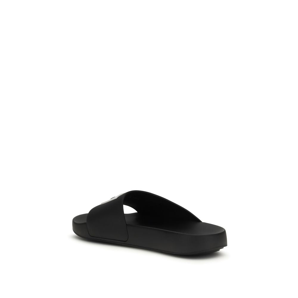 Givenchy Black Rubber Sandals