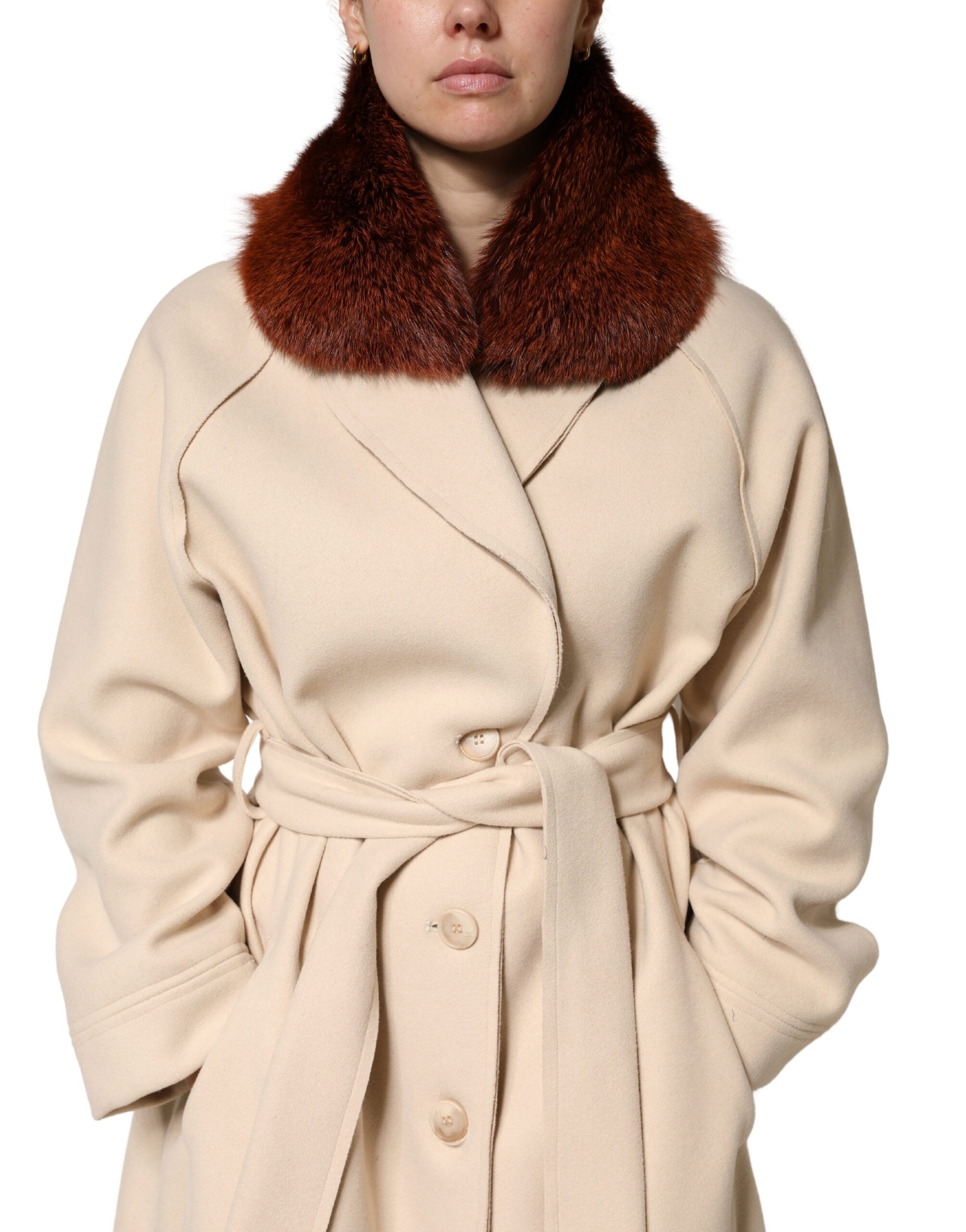 Dolce & Gabbana Brown Mink Fur Collar Women Neck Wrap 60cm x 14cm  Scarf - Luxe Marca