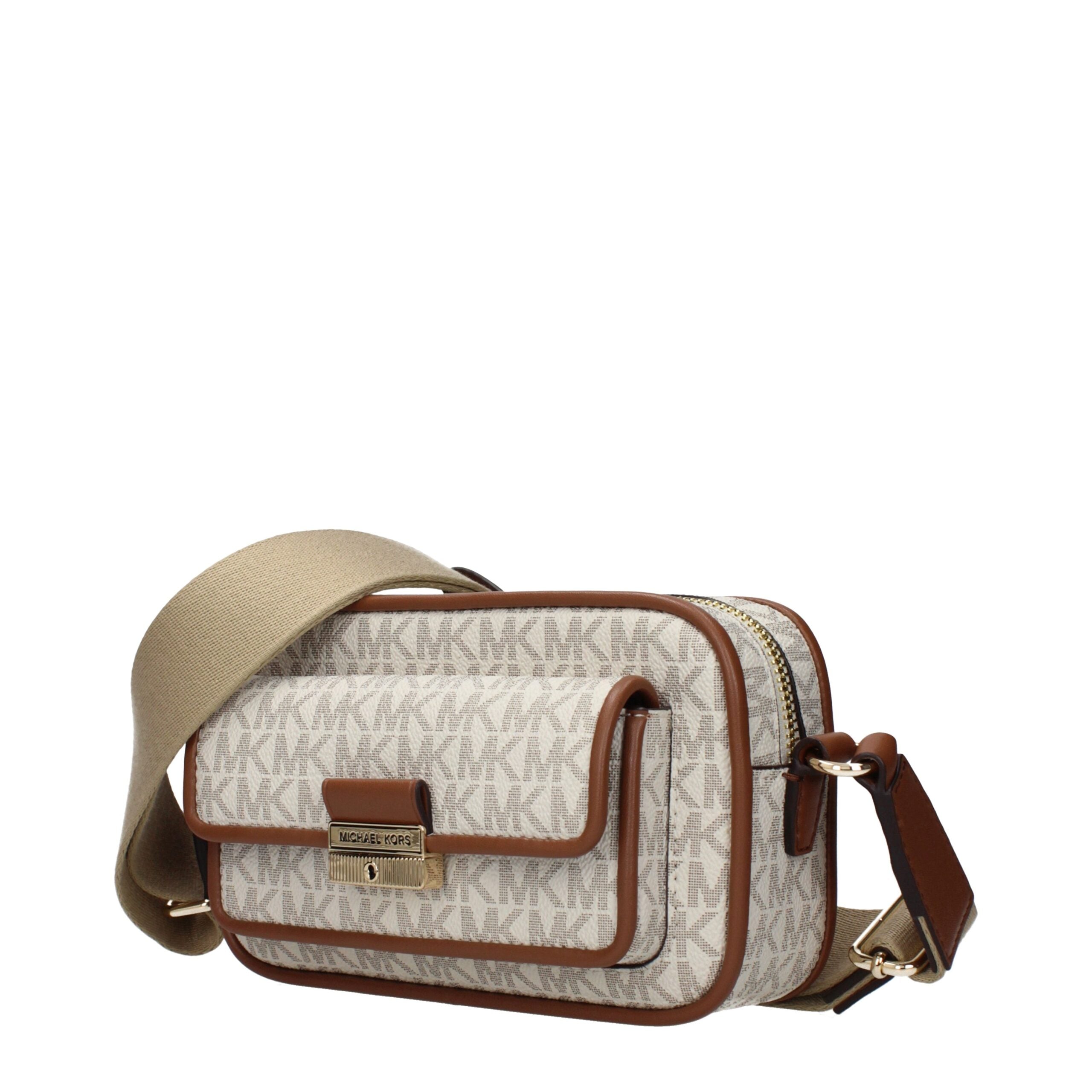 Michael Kors Beige Fabric Crossbody Bag