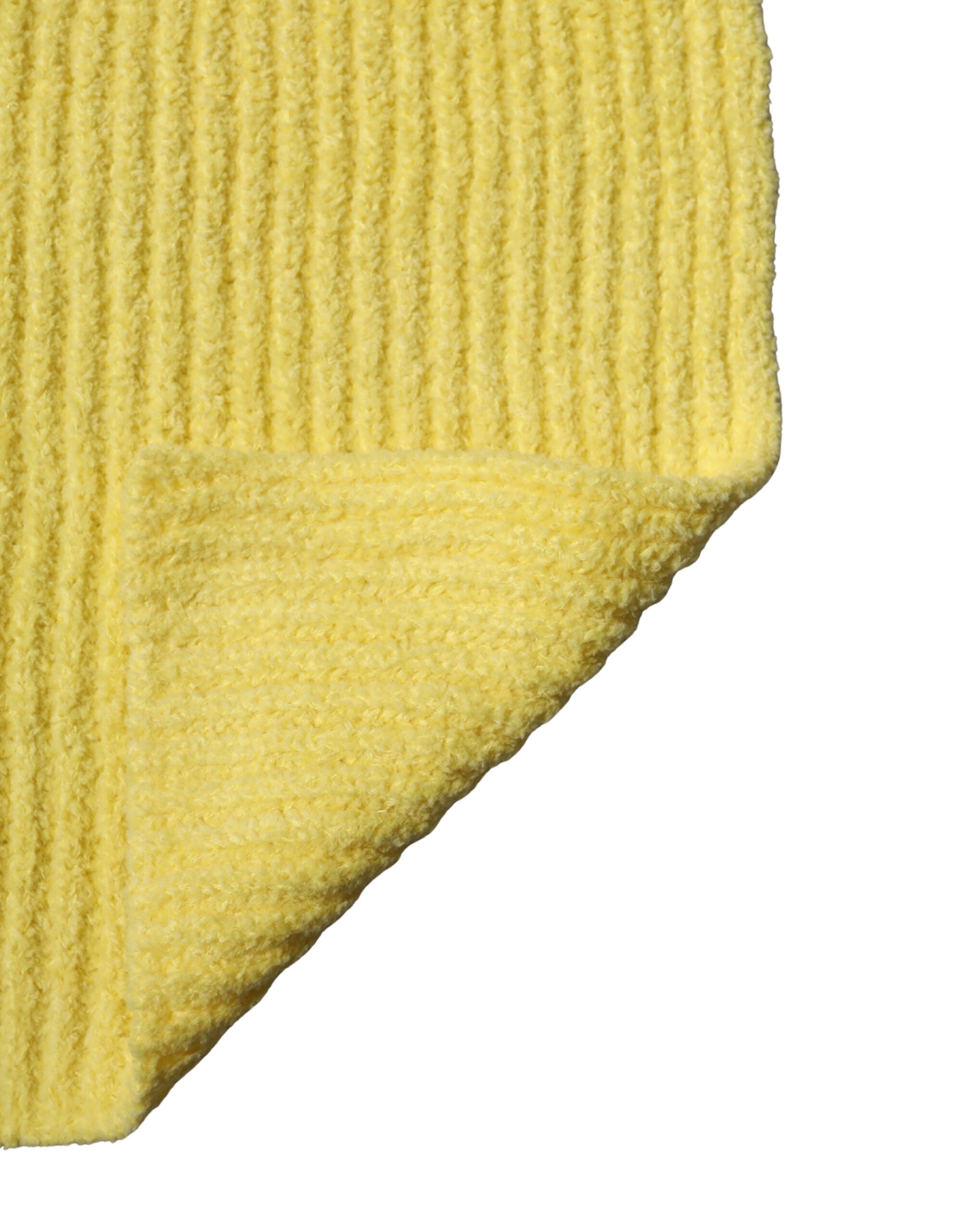 Dolce & Gabbana Yellow Cotton Knitted Neck Foulard 270cm x 31cm  Men Scarf - Luxe Marca