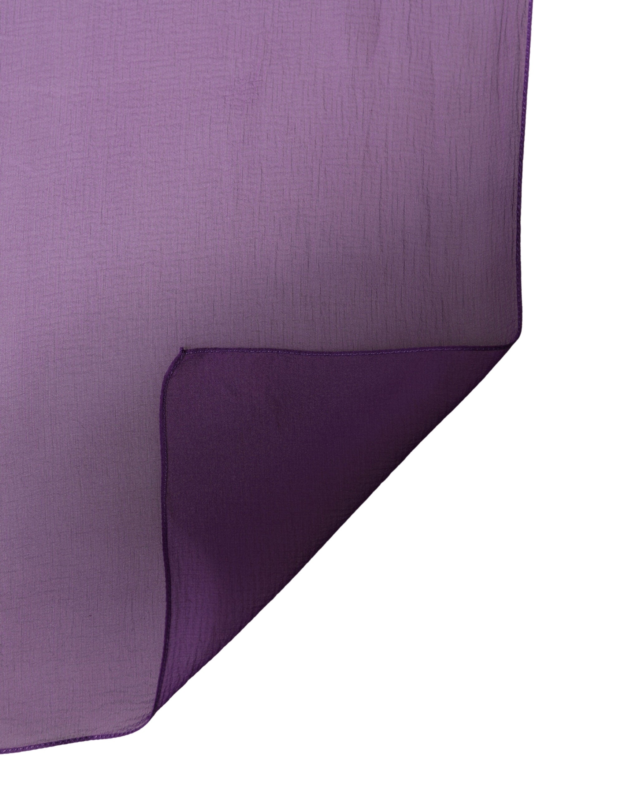 Dolce & Gabbana Purple Silk Neck Wrap Shawl Stole 200cm x 134cm Scarf - Luxe Marca