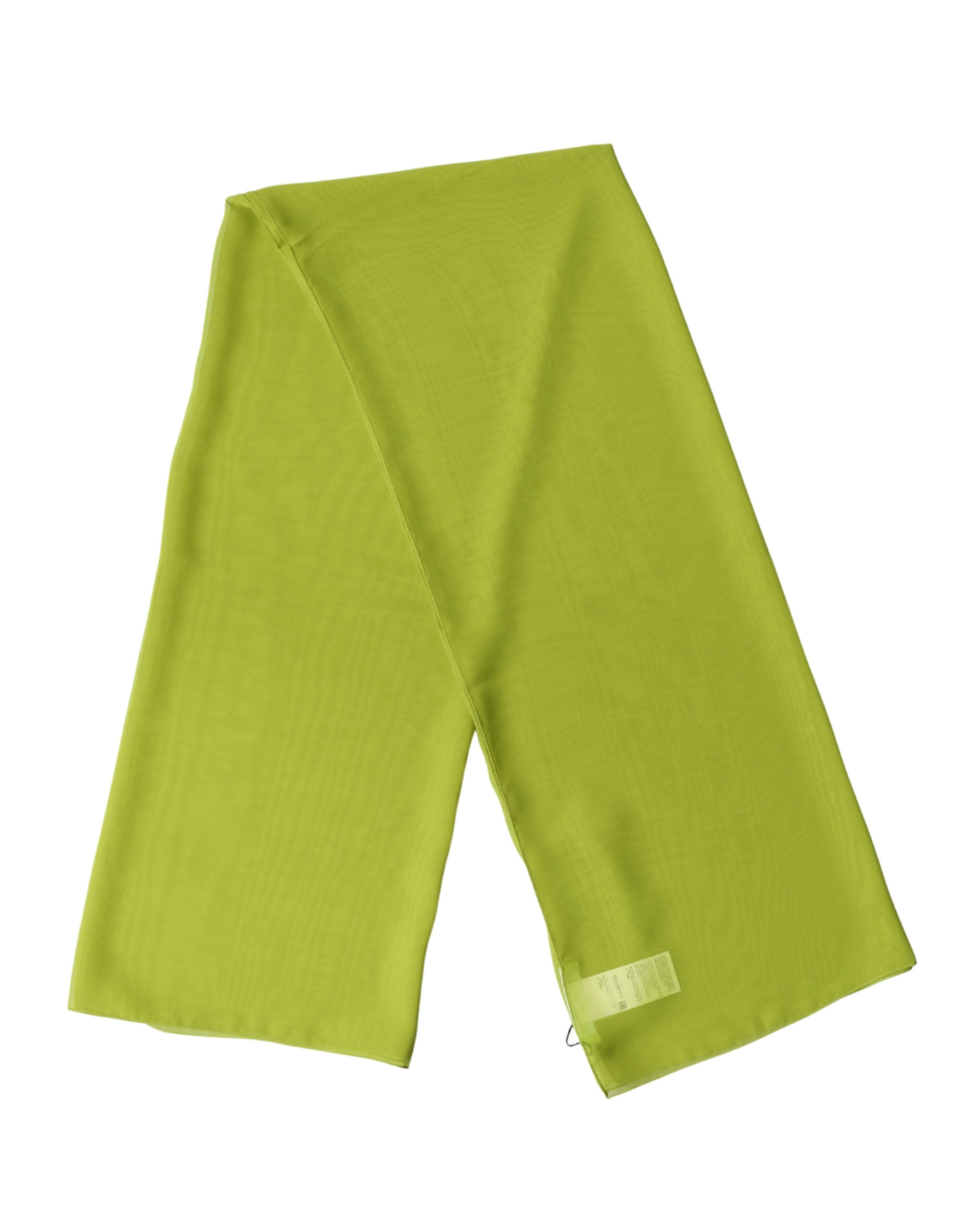 Dolce & Gabbana Yellow Green Neck Wrap Shawl Foulard 131cm x 99.5cm Scarf - Luxe Marca