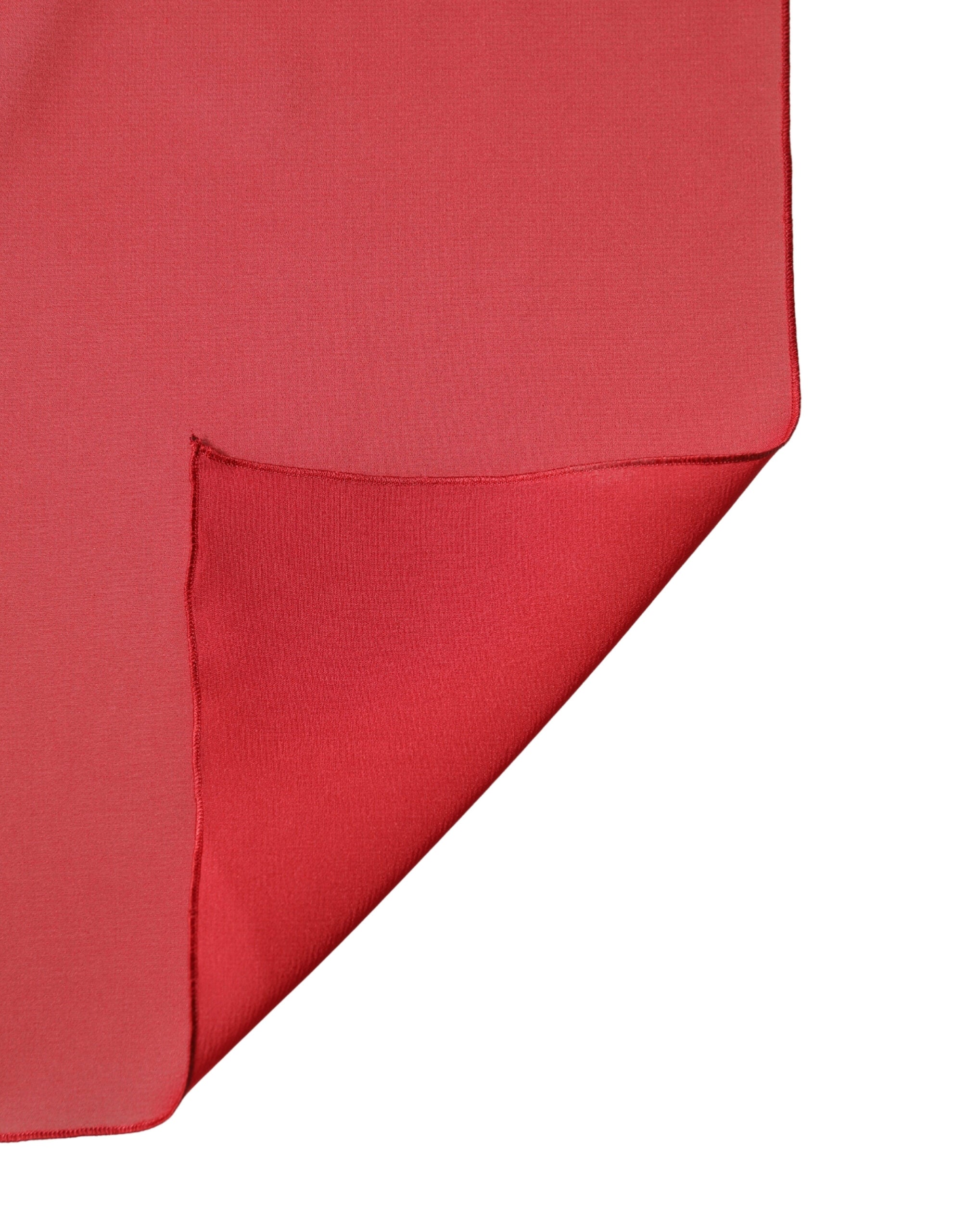 Dolce & Gabbana Red Silk Neck Wrap Shawl Women Stole 200cm x 64cm Scarf - Luxe Marca