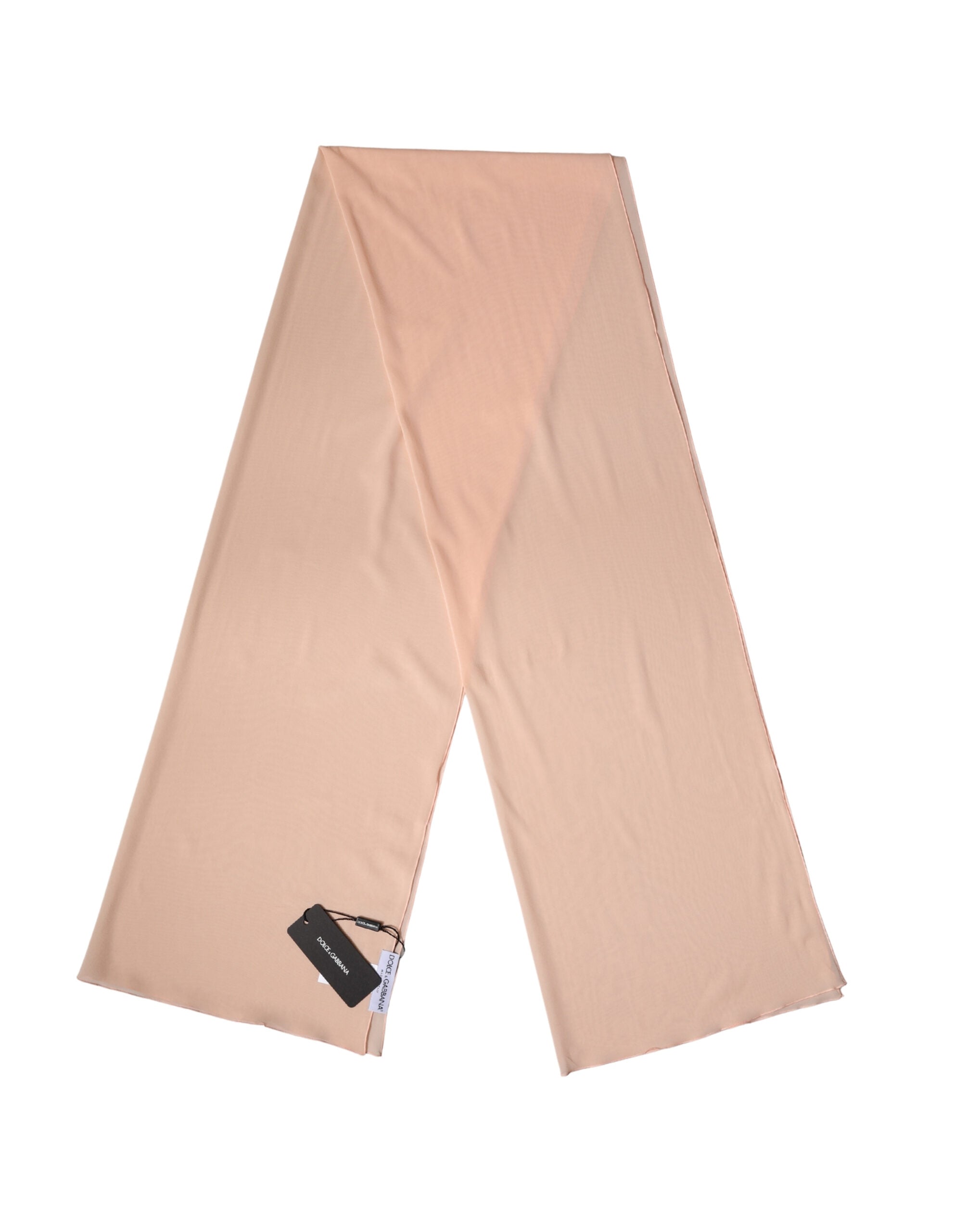 Dolce & Gabbana Peach Silk Neck Wrap Shawl Women Stole 200cm x 64cm  Scarf - Luxe Marca