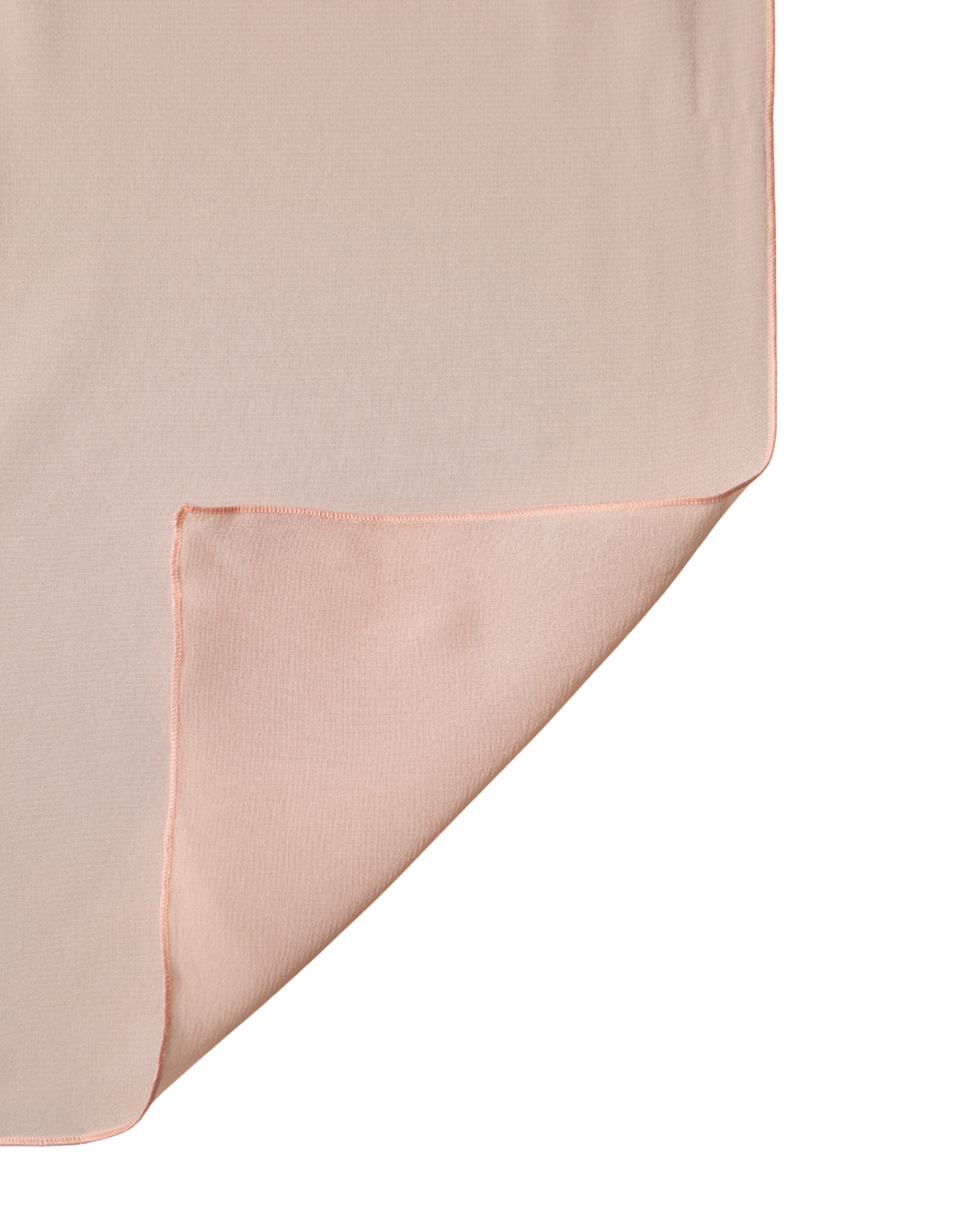 Dolce & Gabbana Peach Silk Neck Wrap Shawl Women Stole 200cm x 64cm  Scarf - Luxe Marca
