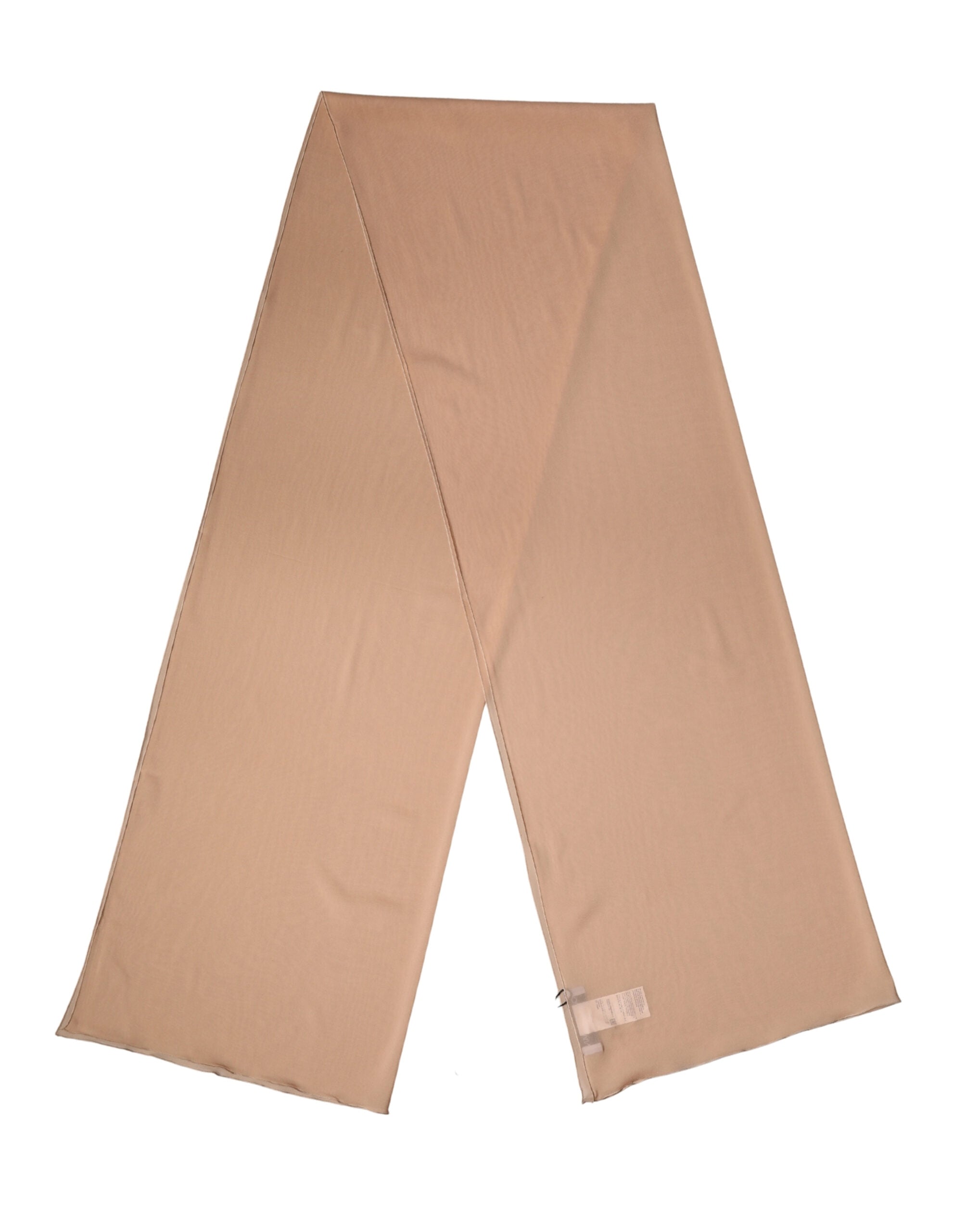 Dolce & Gabbana Beige Silk Neck Wrap Shawl Women Stole 200cm x 64cm Scarf - Luxe Marca