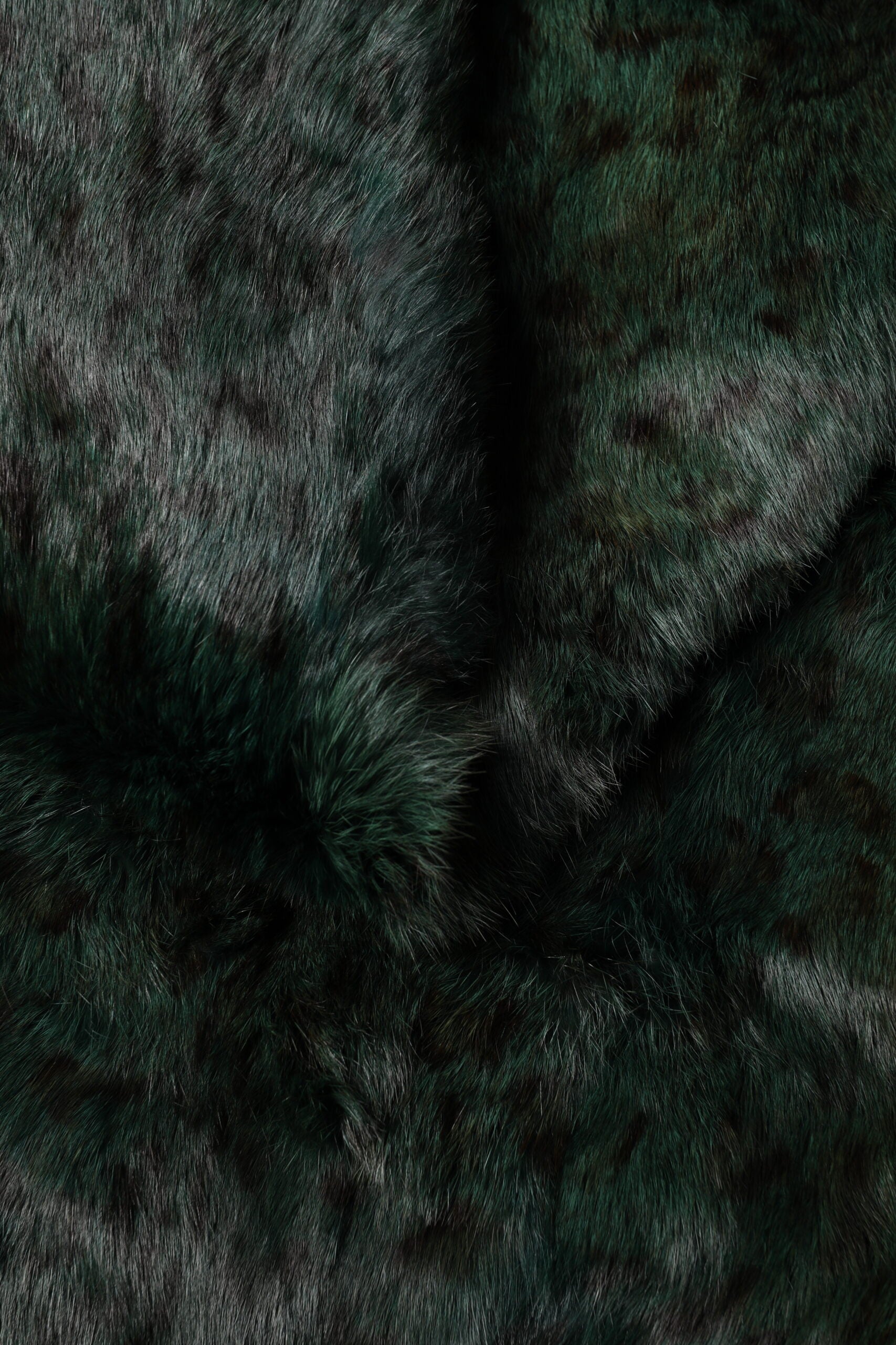 Dolce & Gabbana Black Green Stripe Fur Shawl Neck Wrap 180cm x49cm  Scarf - Luxe Marca