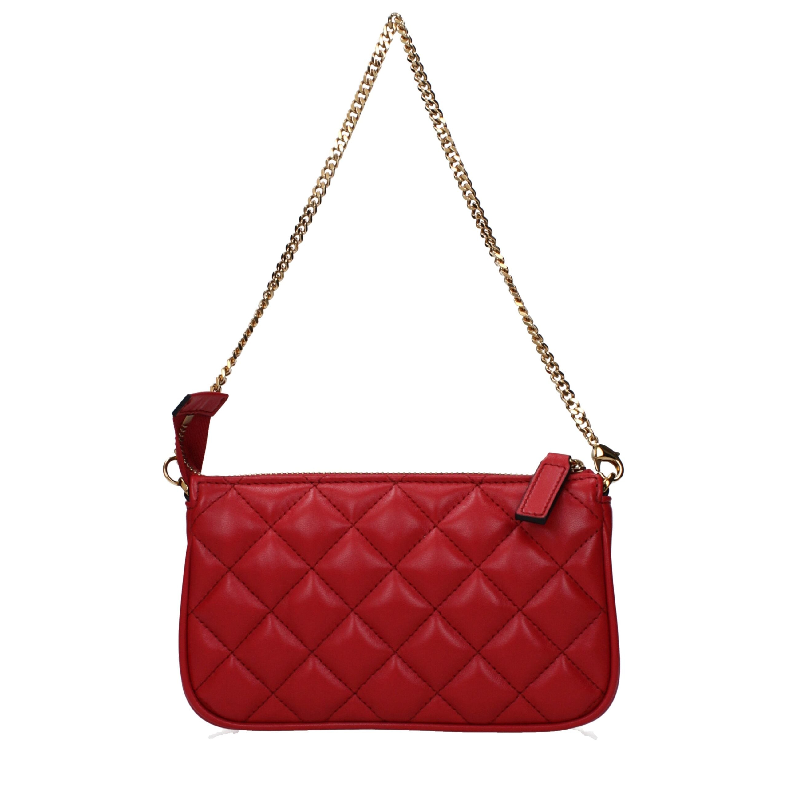 Versace Red Leather Handbag