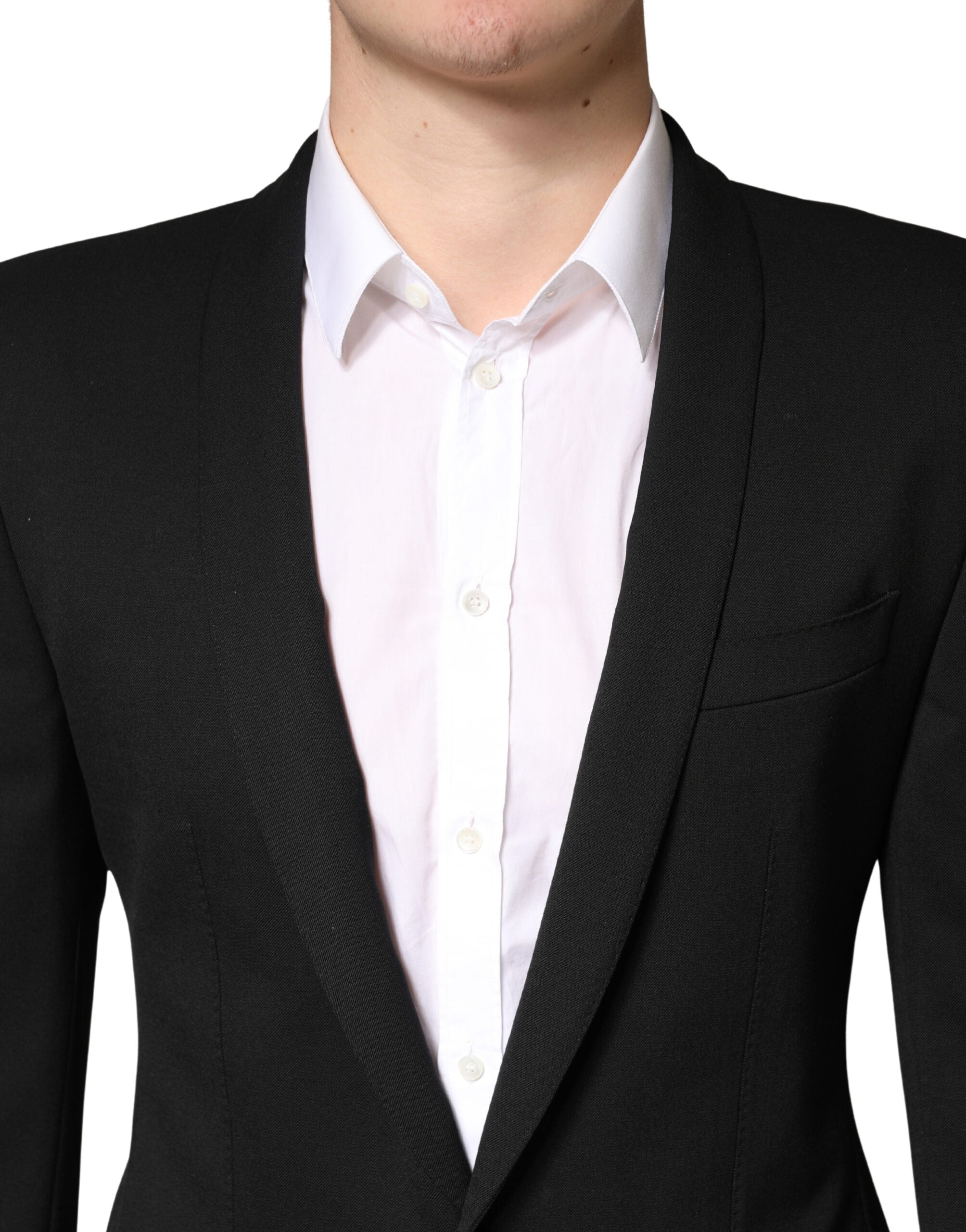 Dolce & Gabbana Black Embellished Single Breasted Blazer - Luxe Marca