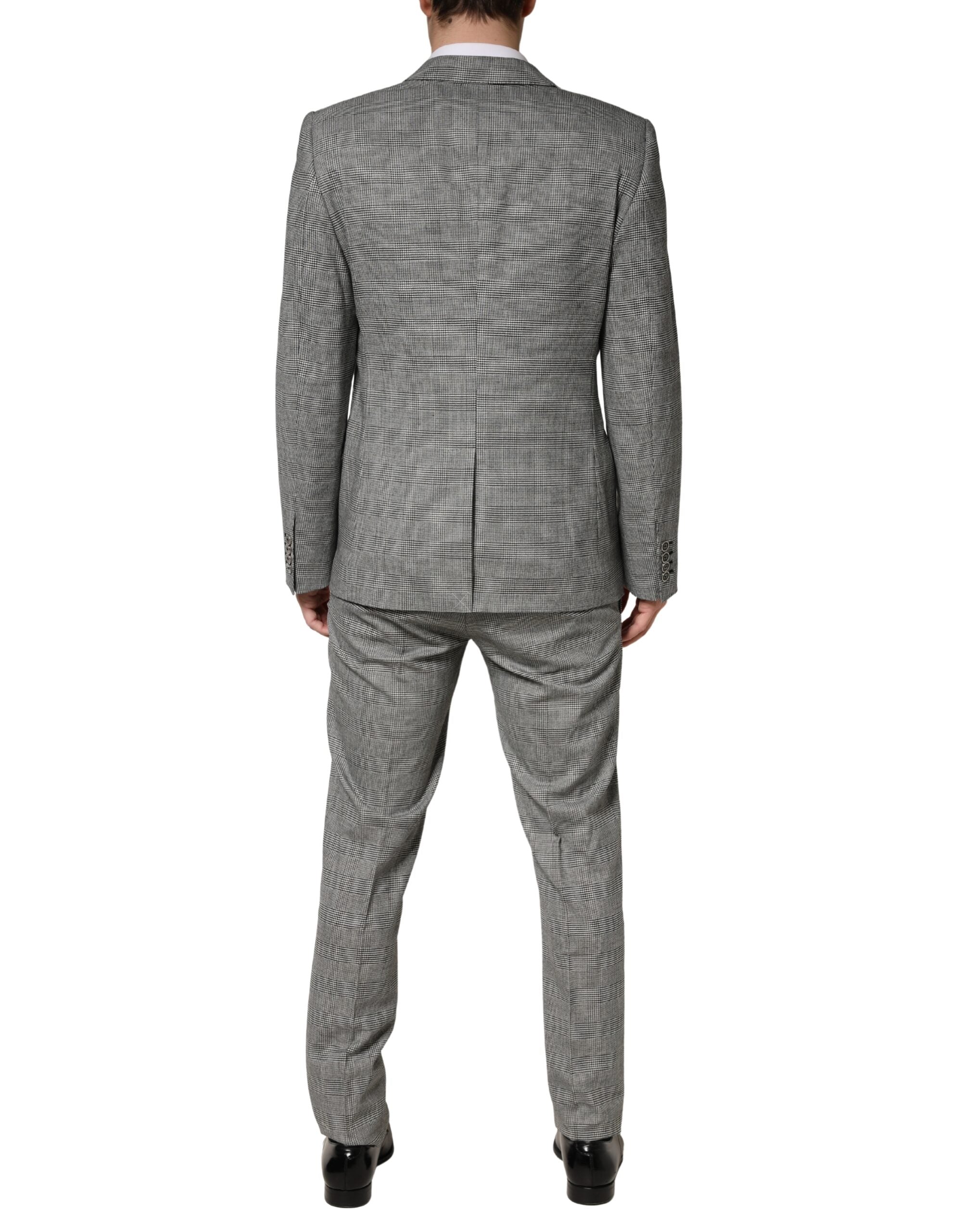 Dolce & Gabbana Gray MARTINI Single Breasted Formal 2PC Suit - Luxe Marca