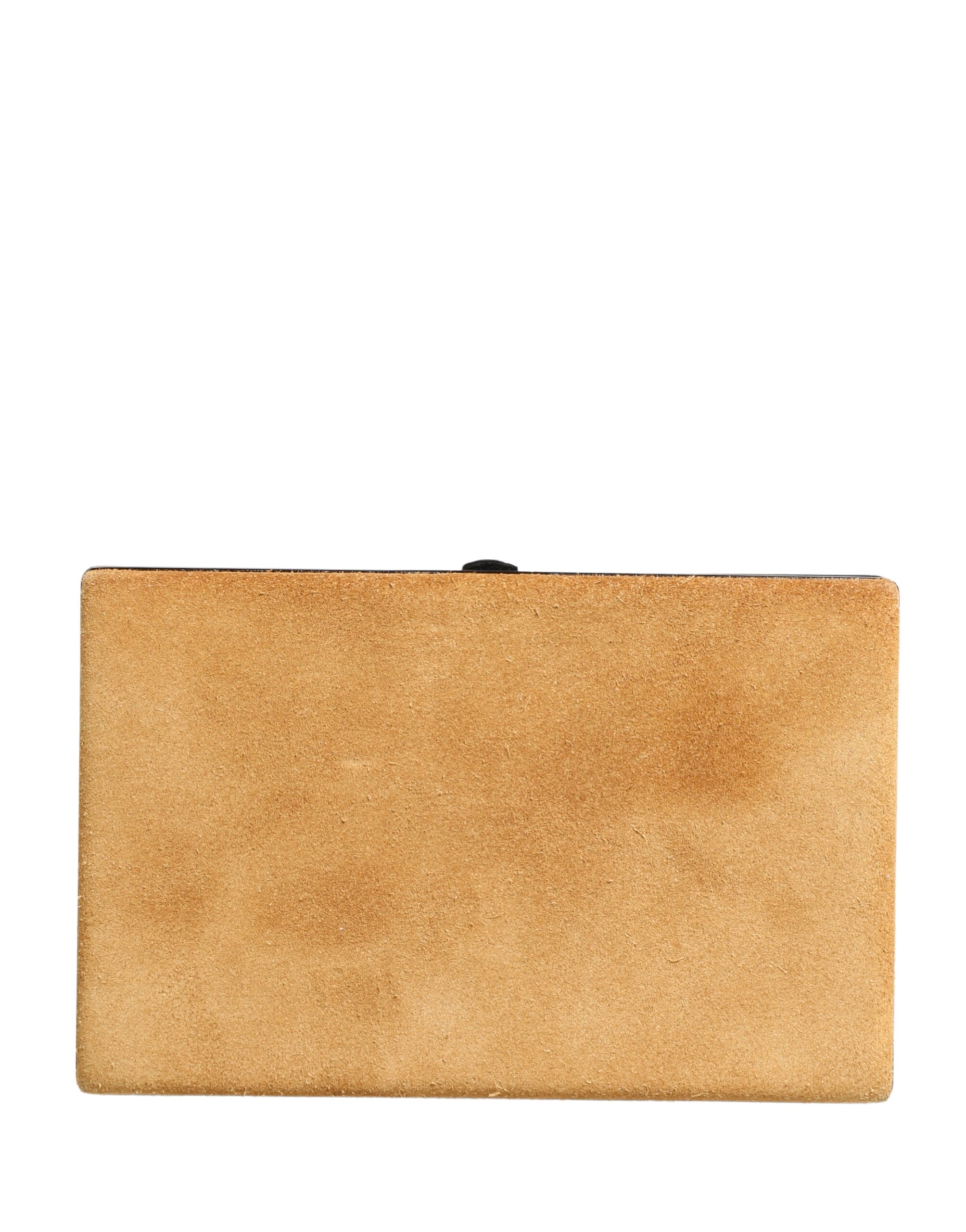 Dolce & Gabbana Beige Velvet Calf Leather Clutch Evening Women Purse Bag - Luxe Marca