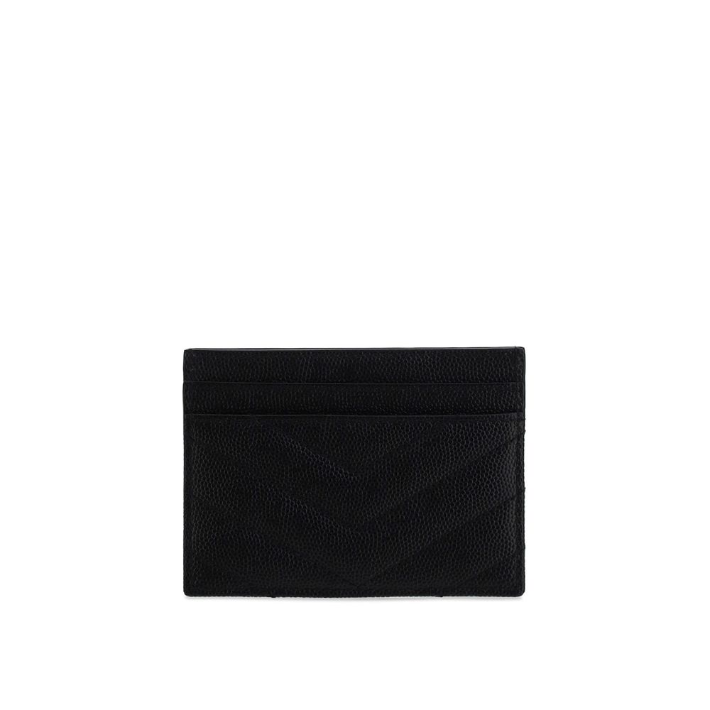 Saint Laurent Black Calf Leather Bos Taurus Wallet