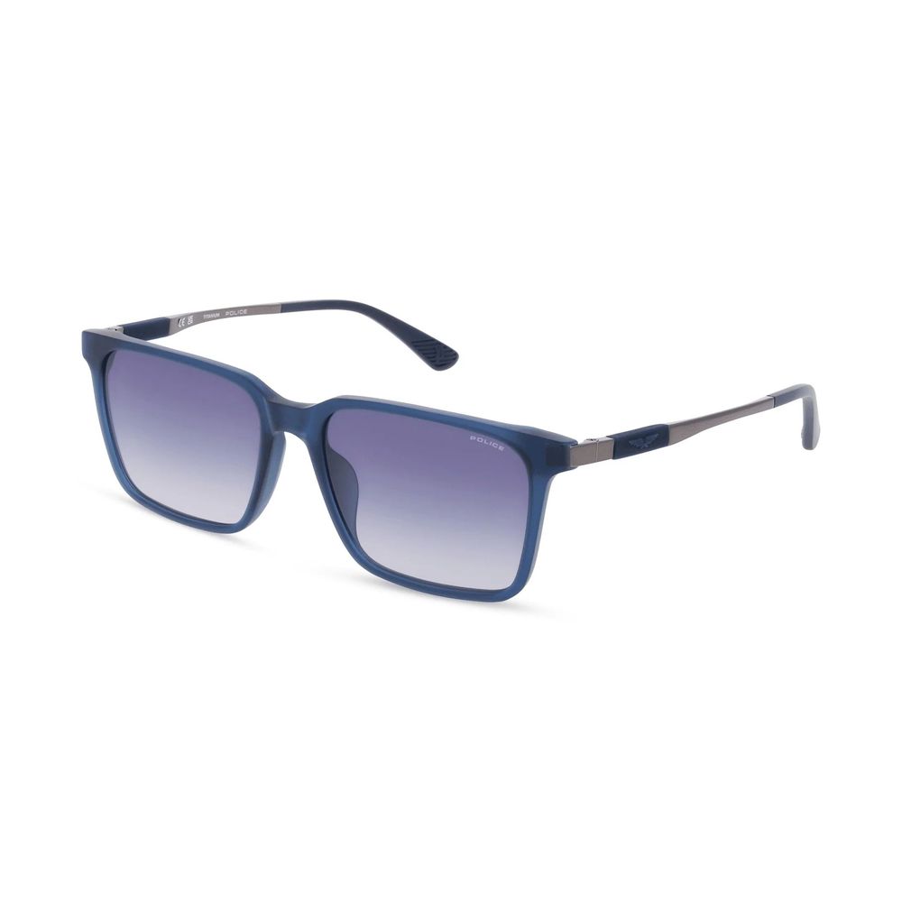 Police Blue Acetate Sunglasses - Luxe Marca