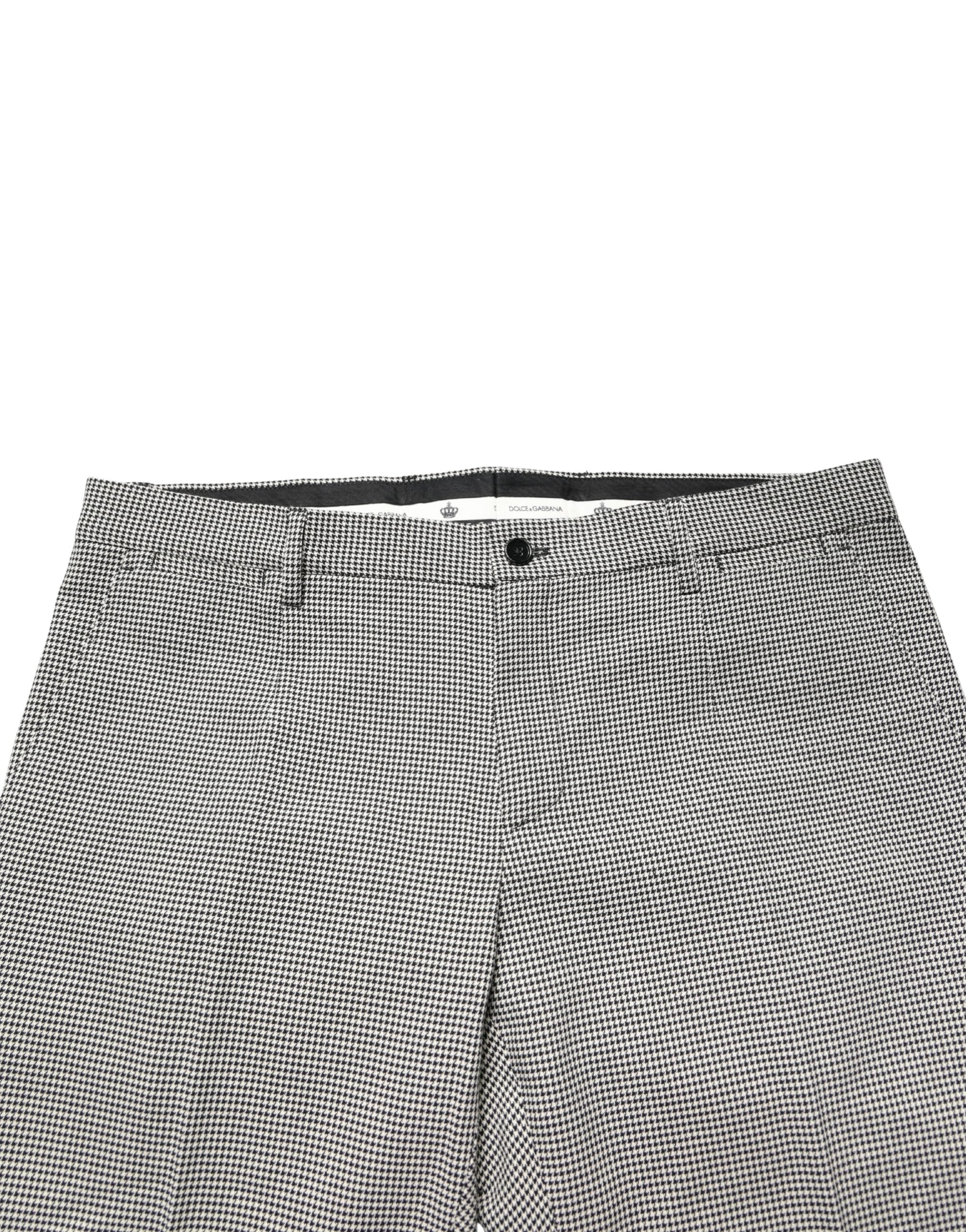 Dolce & Gabbana Gray Cotton Skinny Dress Formal Trouser Pants - Luxe Marca