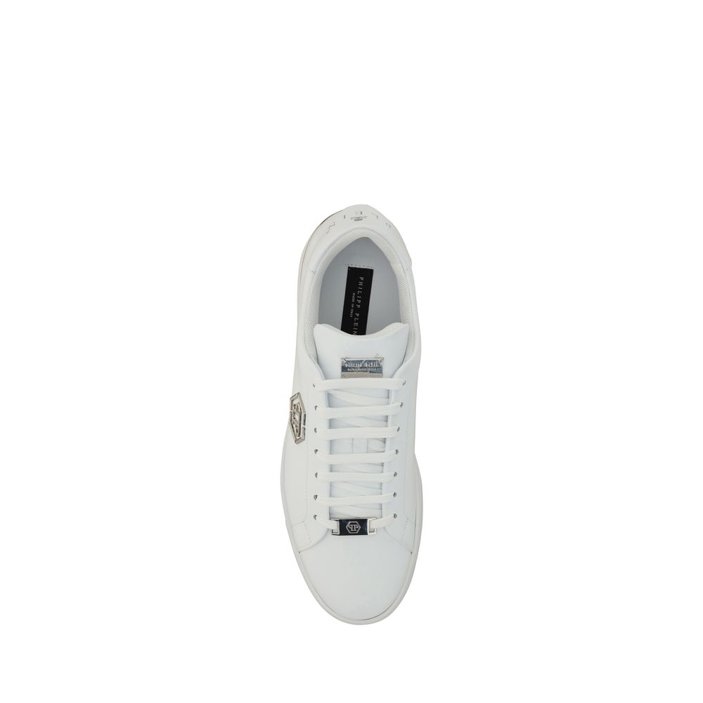 Philipp Plein White Rubber Low Top Sneakers - Luxe Marca