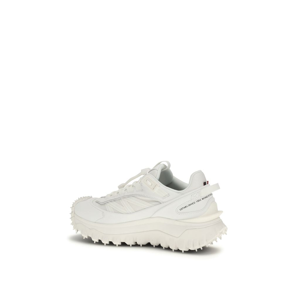 Moncler White Polyamide Athletic Sneakers - Luxe Marca