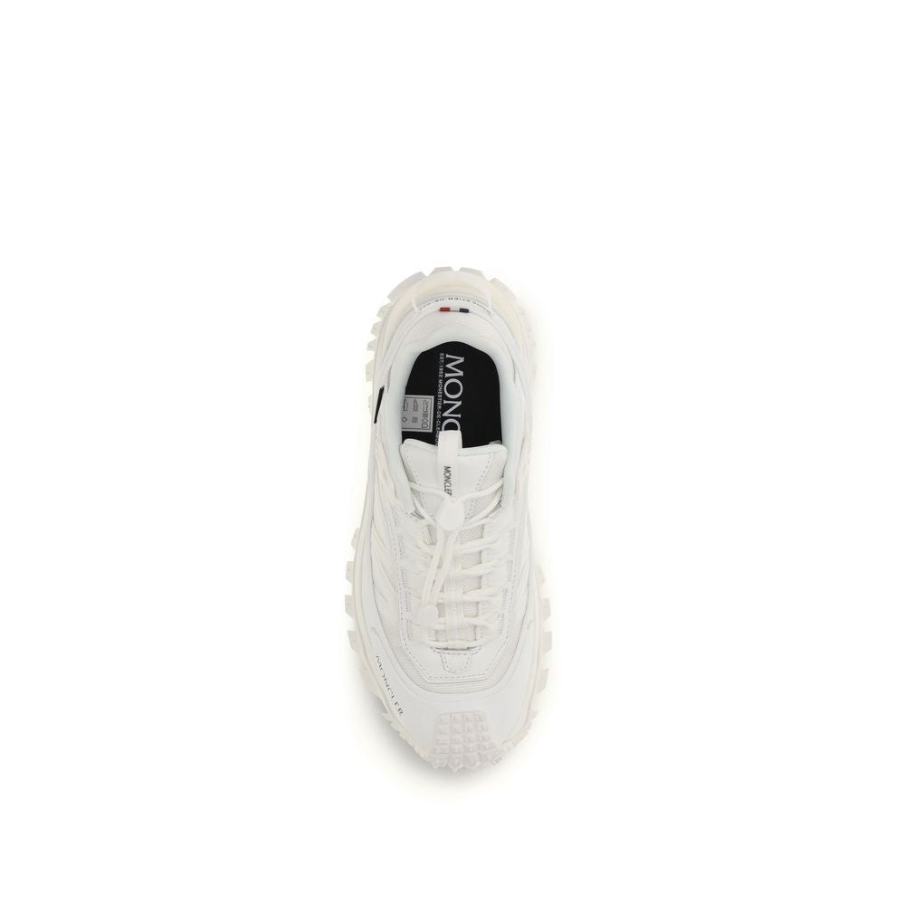 Moncler White Polyamide Athletic Sneakers - Luxe Marca