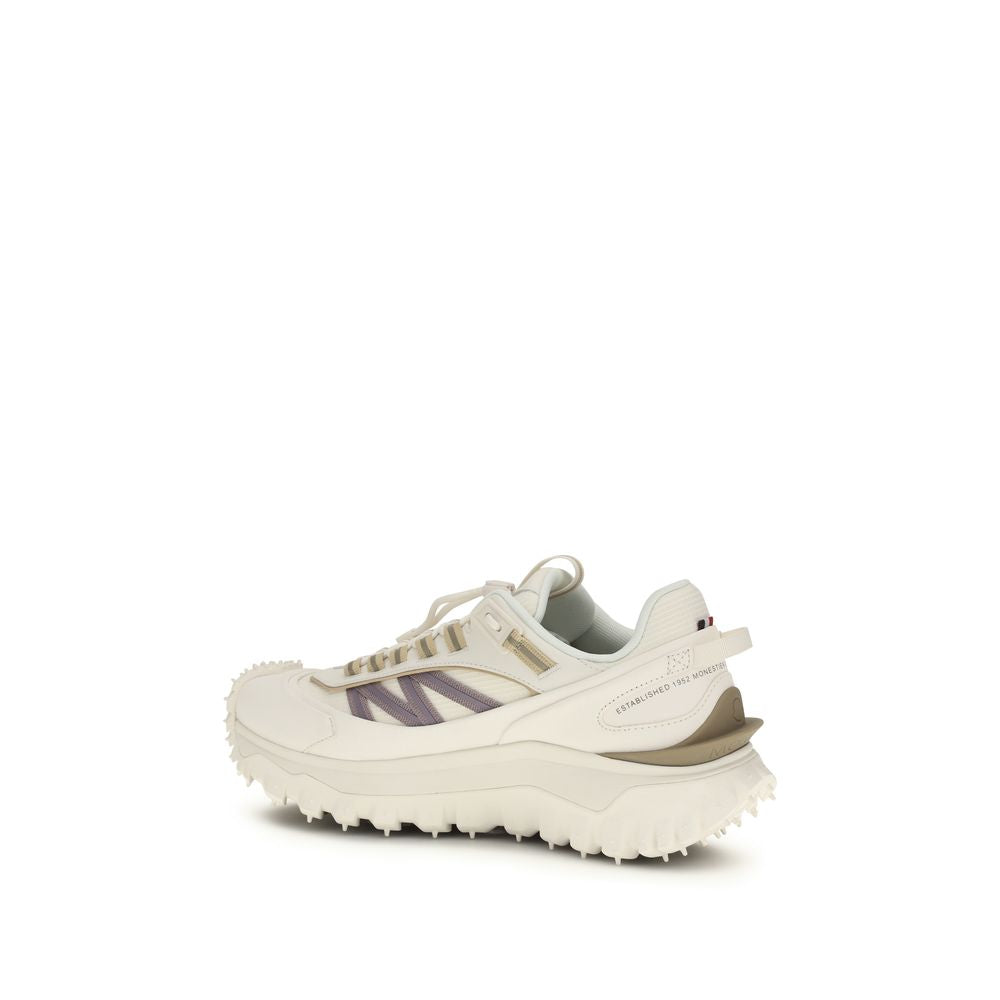 Moncler White Calf Leather Bos Taurus Athletic Sneakers - Luxe Marca