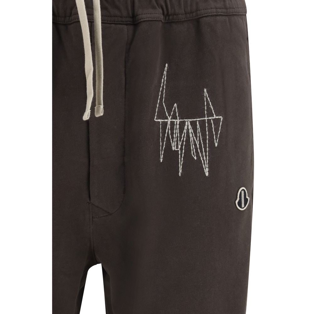 Moncler x Rick Owens Brown Cotton Athletic Pants - Luxe Marca