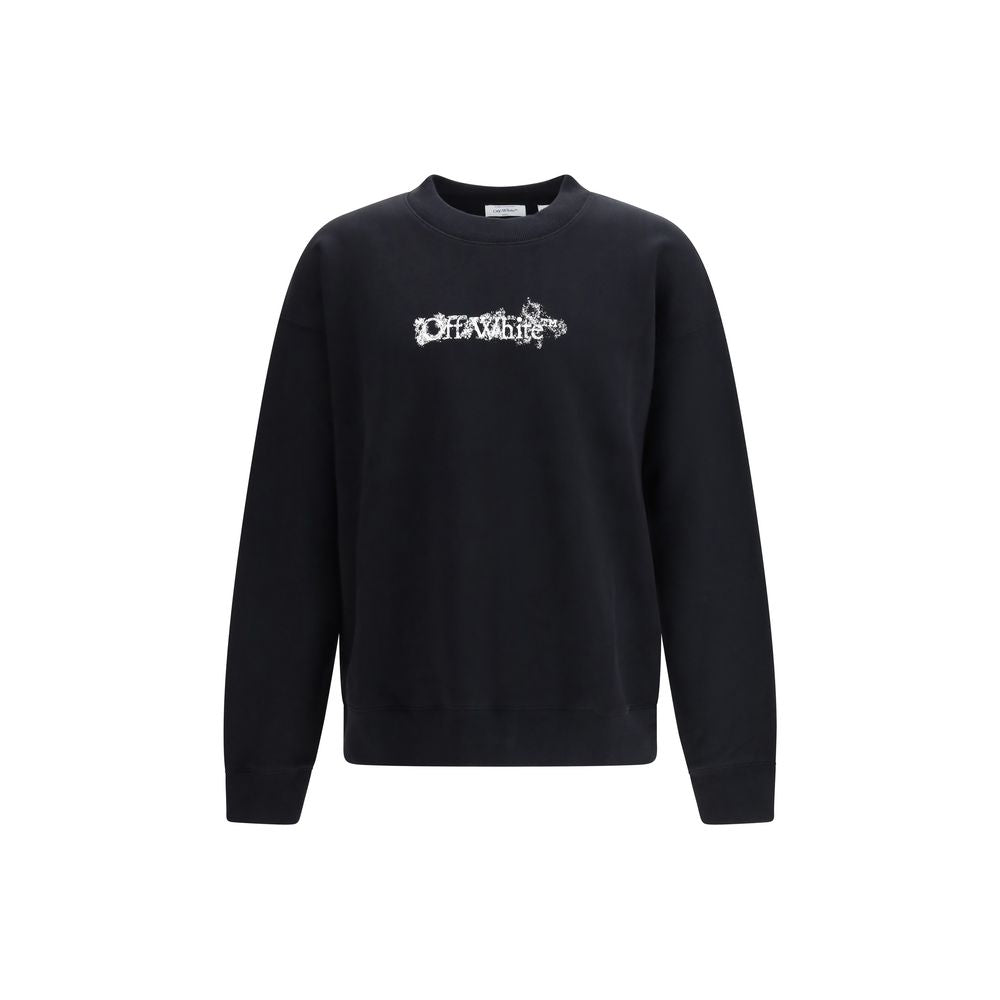 Off-White Black Cotton Sweatshirt - Luxe Marca