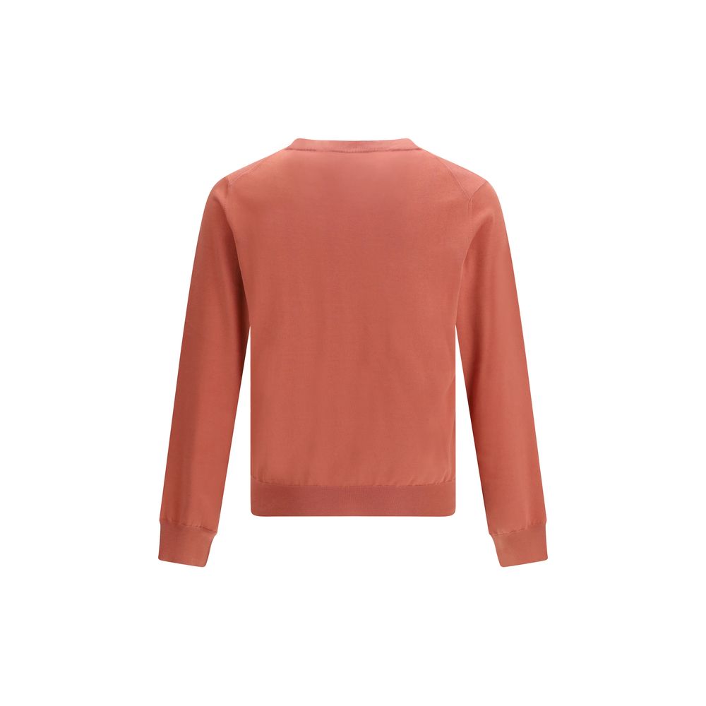 Brunello Cucinelli Orange Cotton Sweatshirt - Luxe Marca