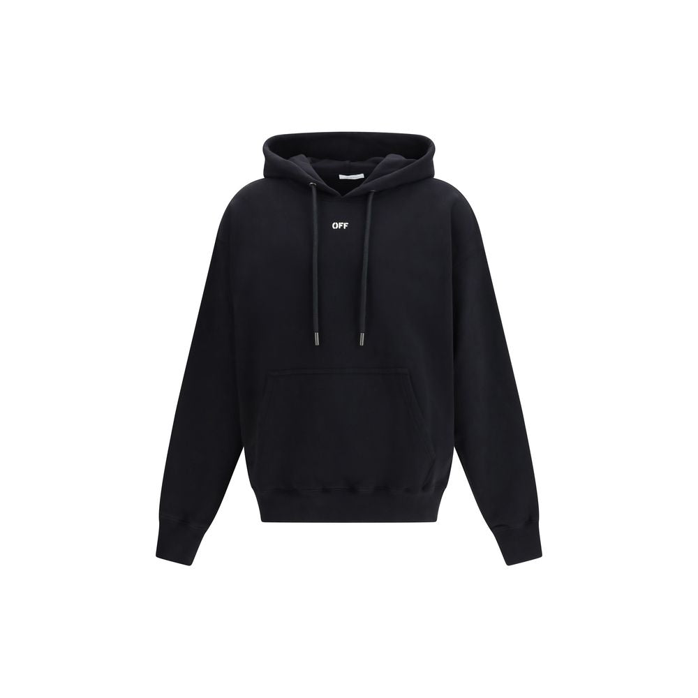 Off-White Black Cotton Sweatshirt - Luxe Marca