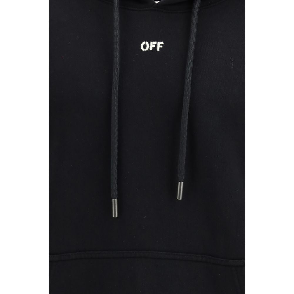 Off-White Black Cotton Sweatshirt - Luxe Marca