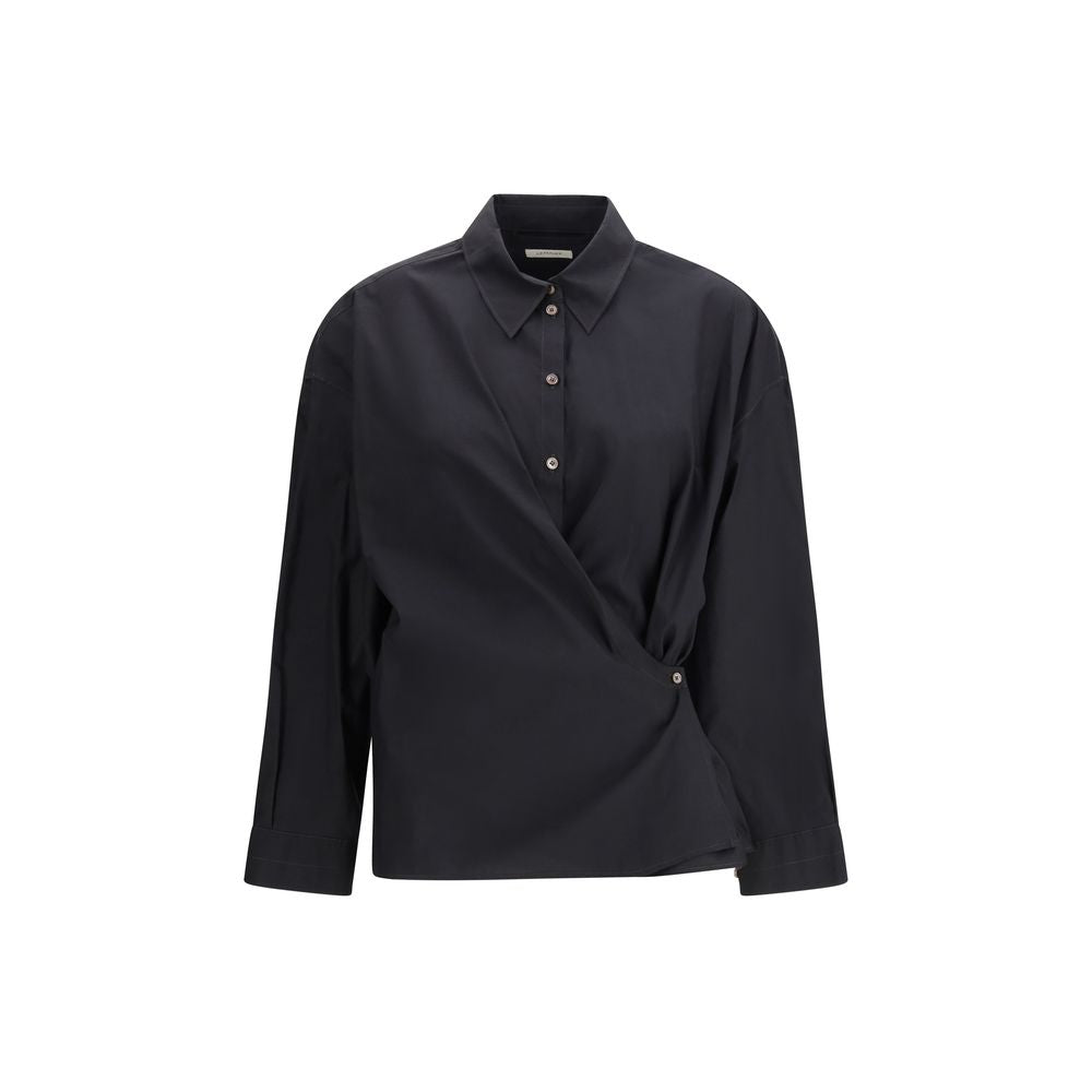 Lemaire Black Cotton Dress Shirt