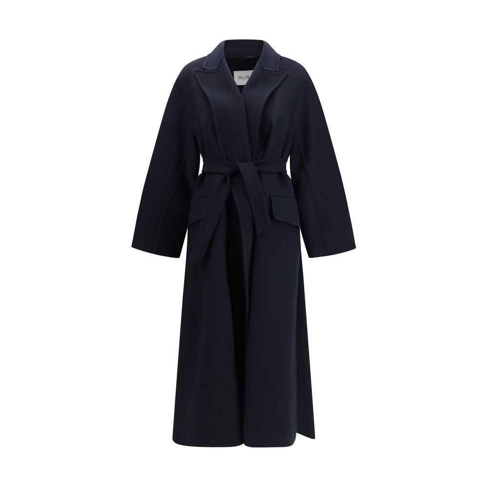Max Mara Black Cashmere Coat - Luxe Marca