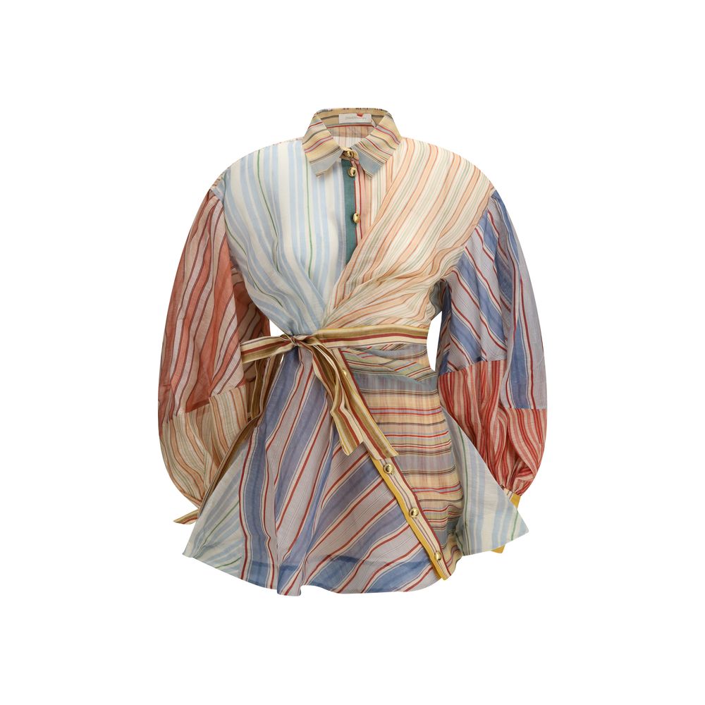 Zimmermann Multicolor Linen Casual Dress