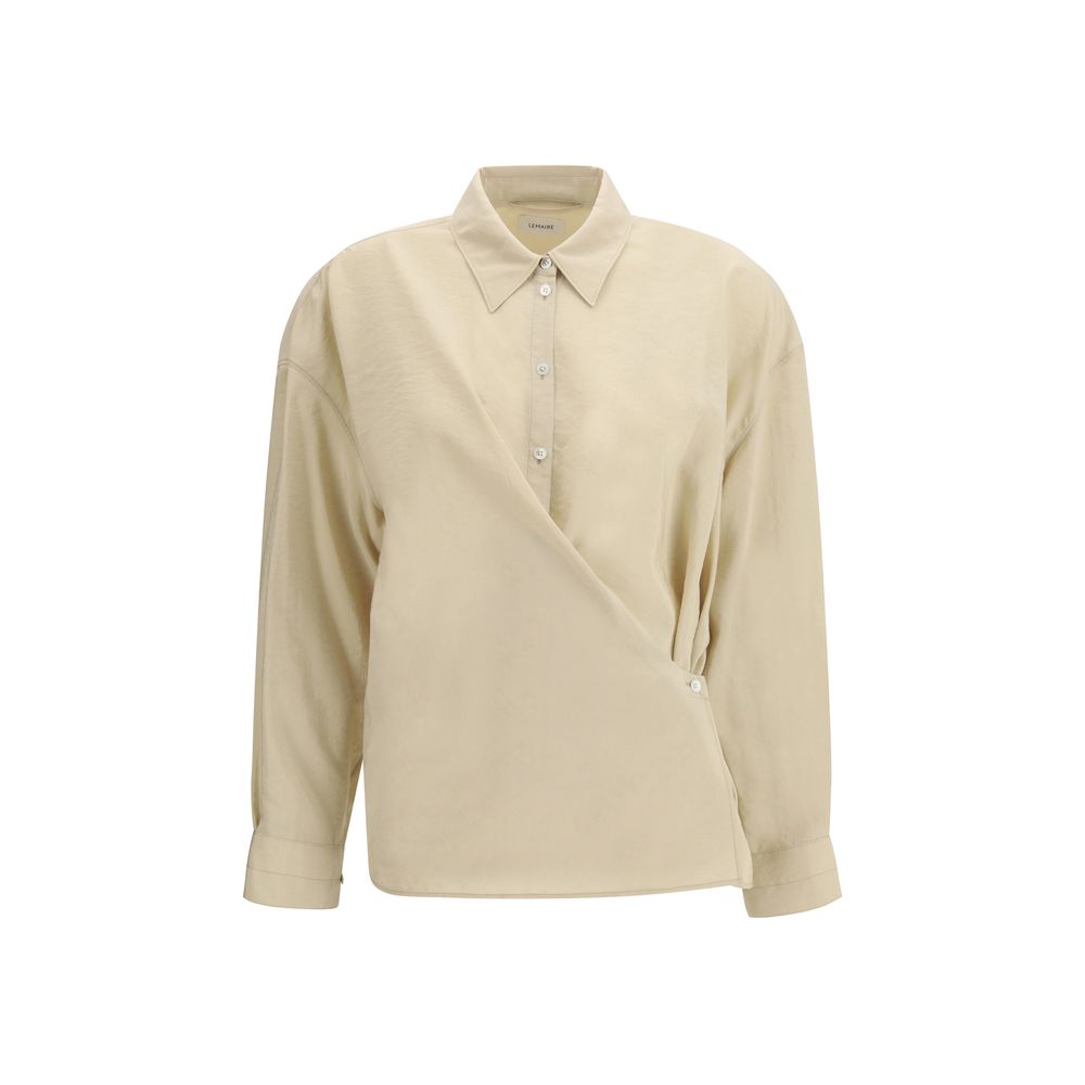 Lemaire Beige Silk Dress Shirt