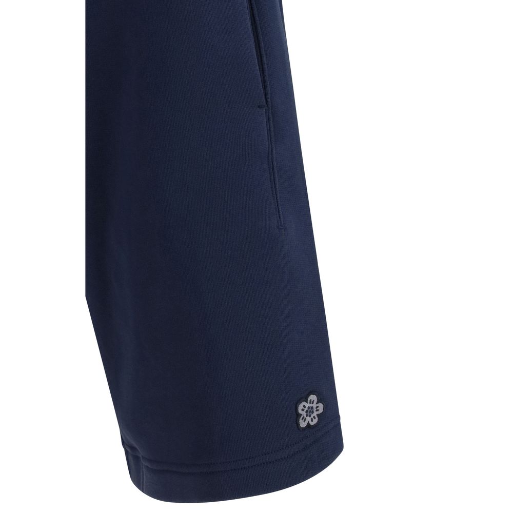 Kenzo Blue Cotton Bermuda Shorts - Luxe Marca