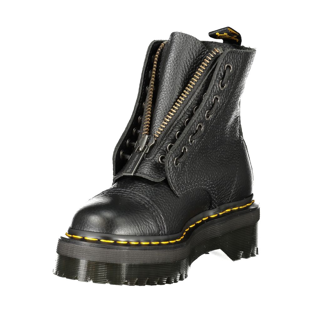 Dr. Martens Black Leather Unisex Ankle Boot