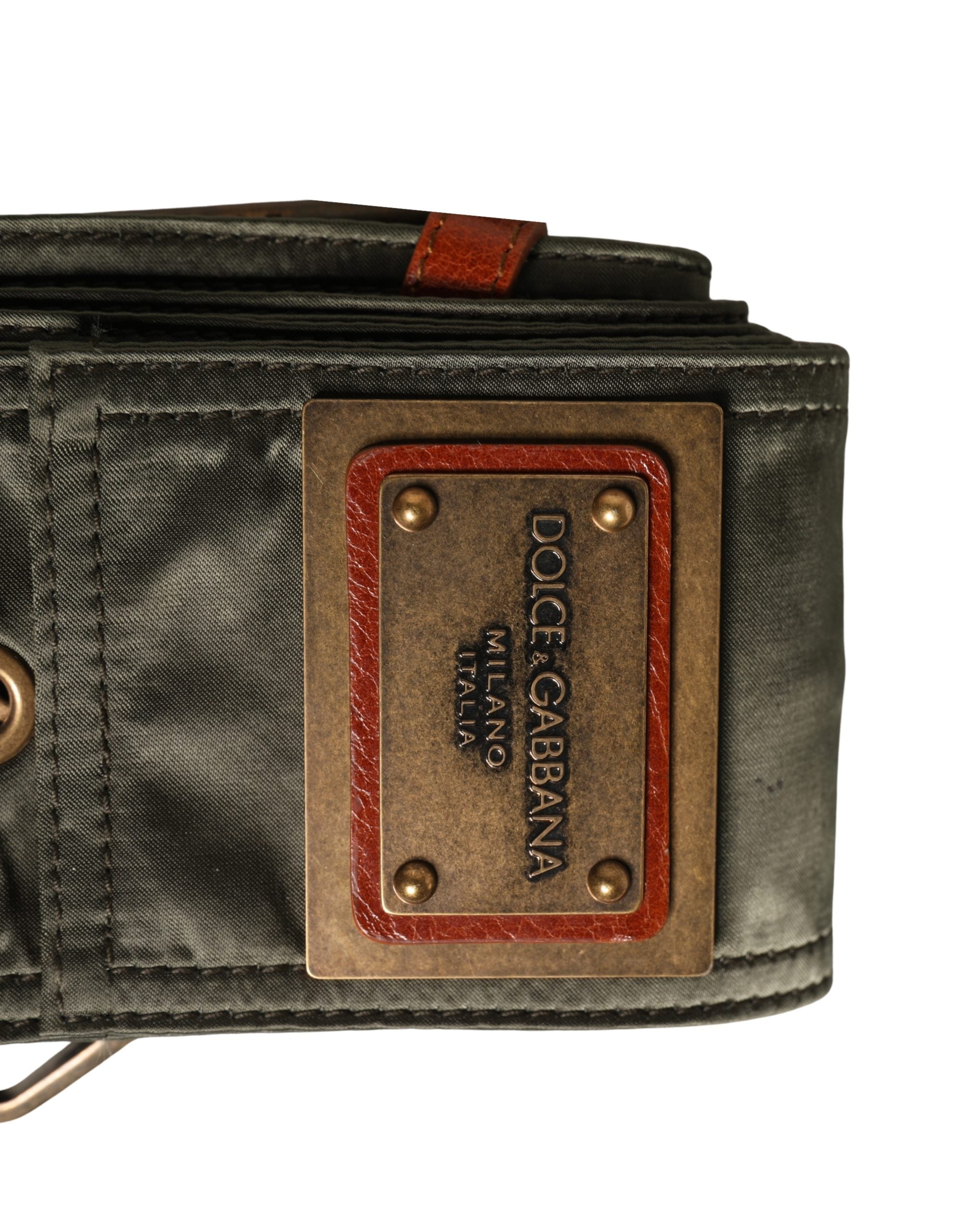 Dolce & Gabbana Men Black Wide Leather DG Metal Buckle Belt - Luxe Marca