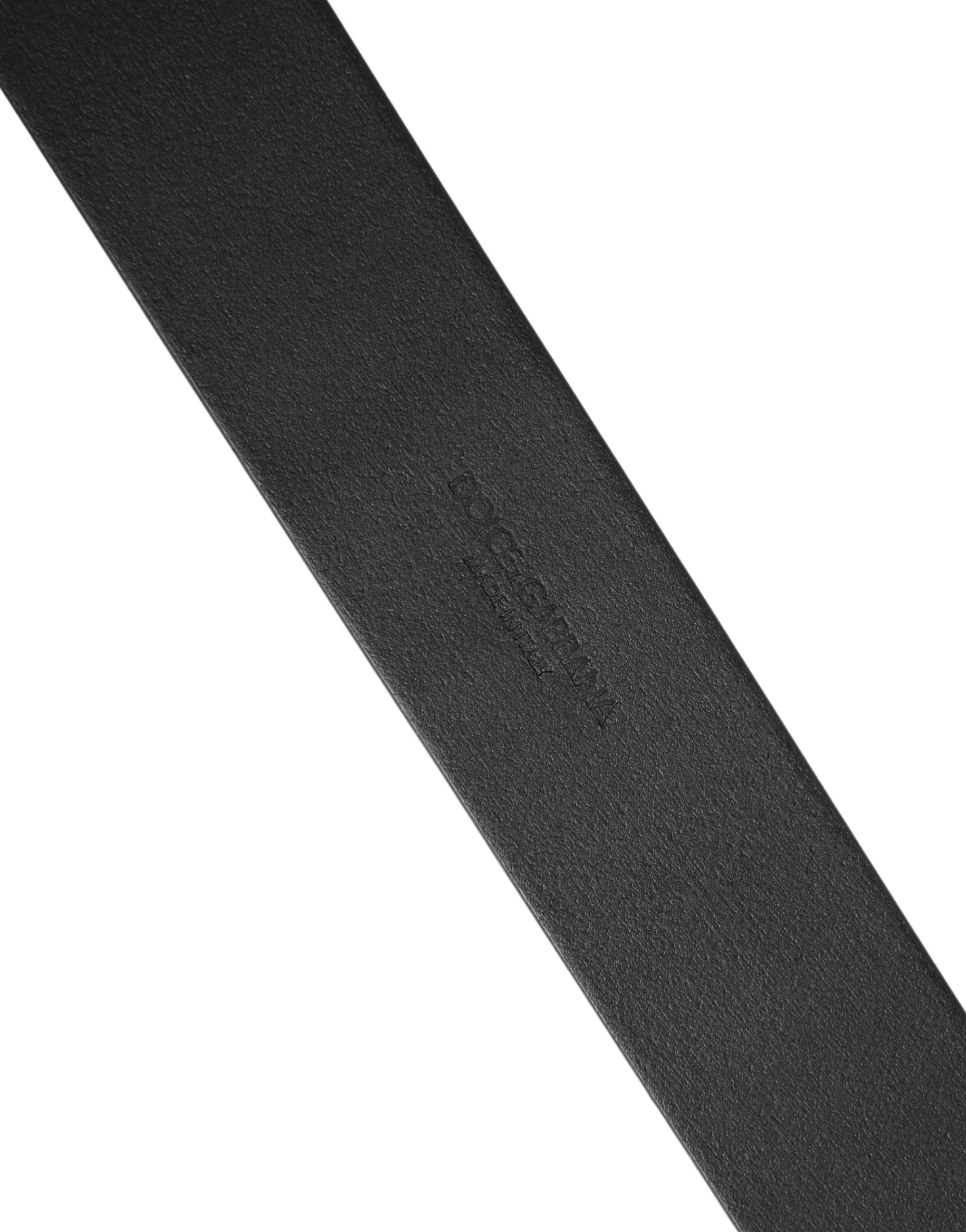Dolce & Gabbana Men Black Classic Leather Metal Buckle Belt - Luxe Marca