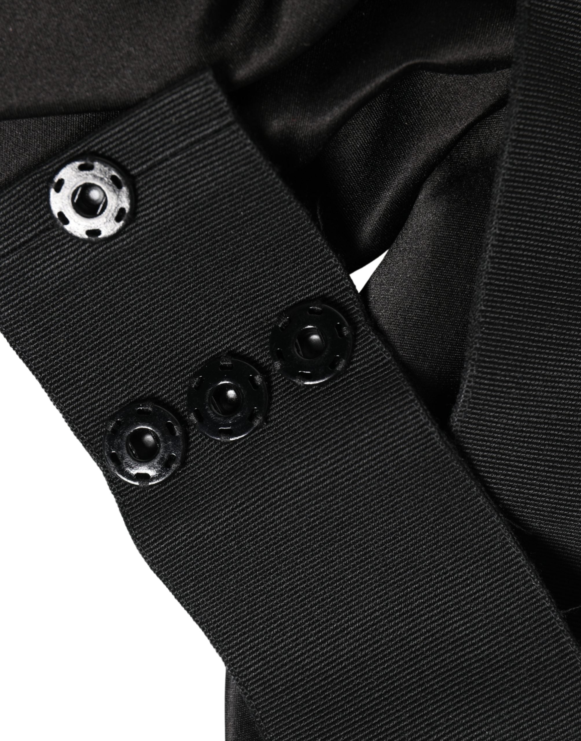 Dolce & Gabbana Black Silk Satin Sash Wide Waist Women Belt - Luxe Marca