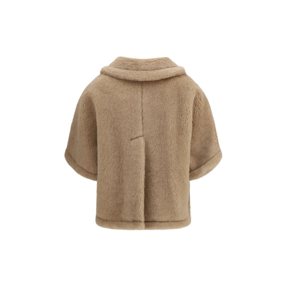 Max Mara Beige Alpaca Vicugna Pacos Coat - Luxe Marca