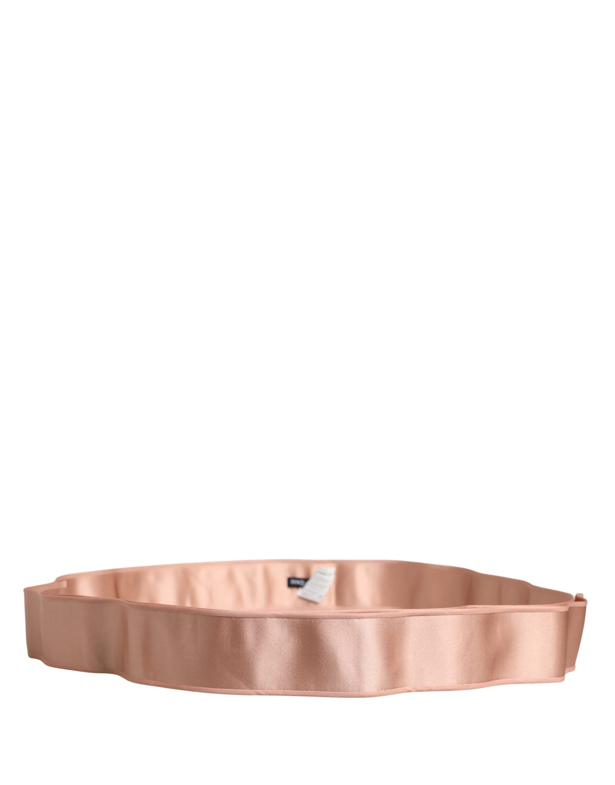 Dolce & Gabbana Light Pink Silk Satin Waist Women Cintura Belt - Luxe Marca