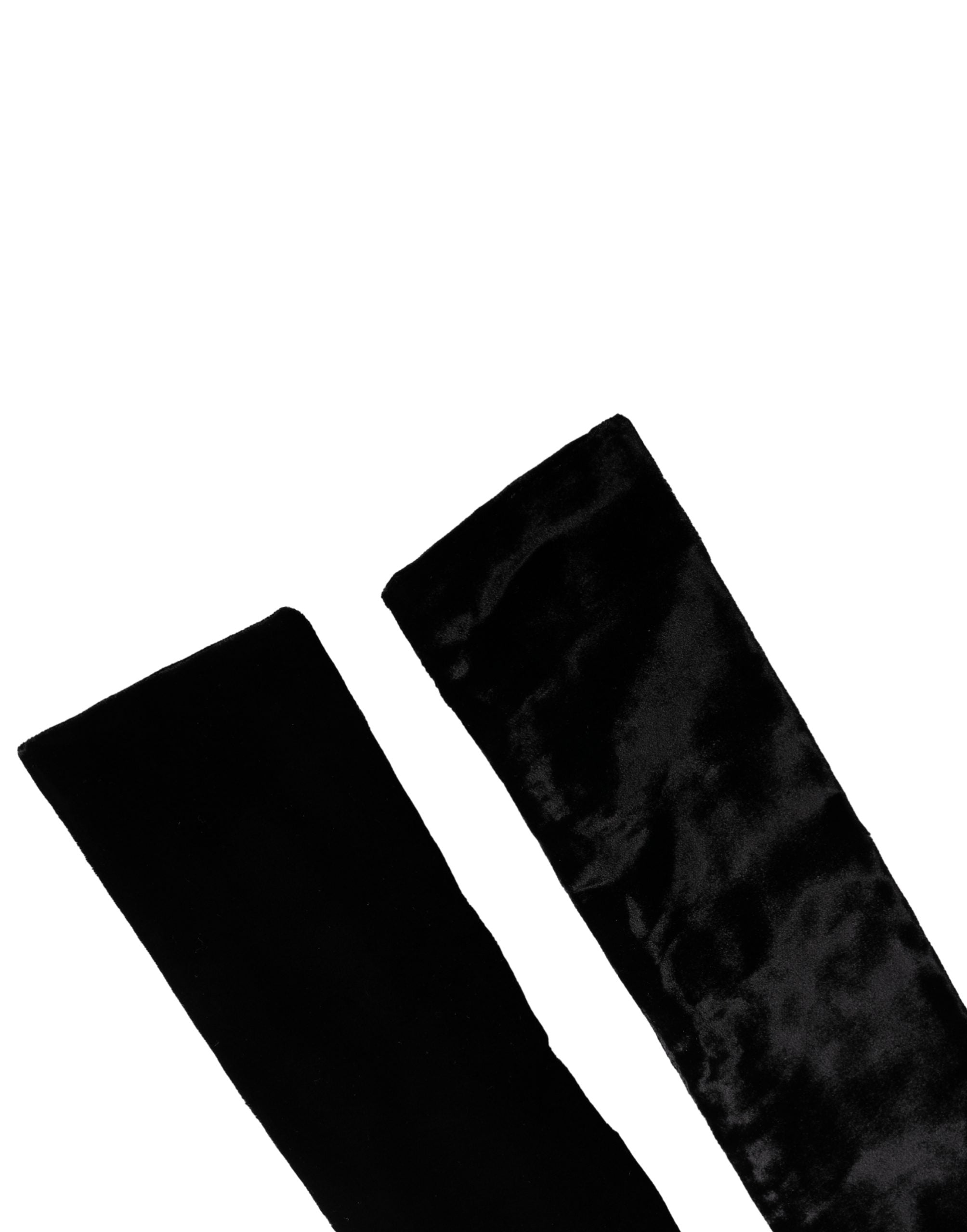 Dolce & Gabbana Black Viscose Satin Waist Women Cintura Belt - Luxe Marca
