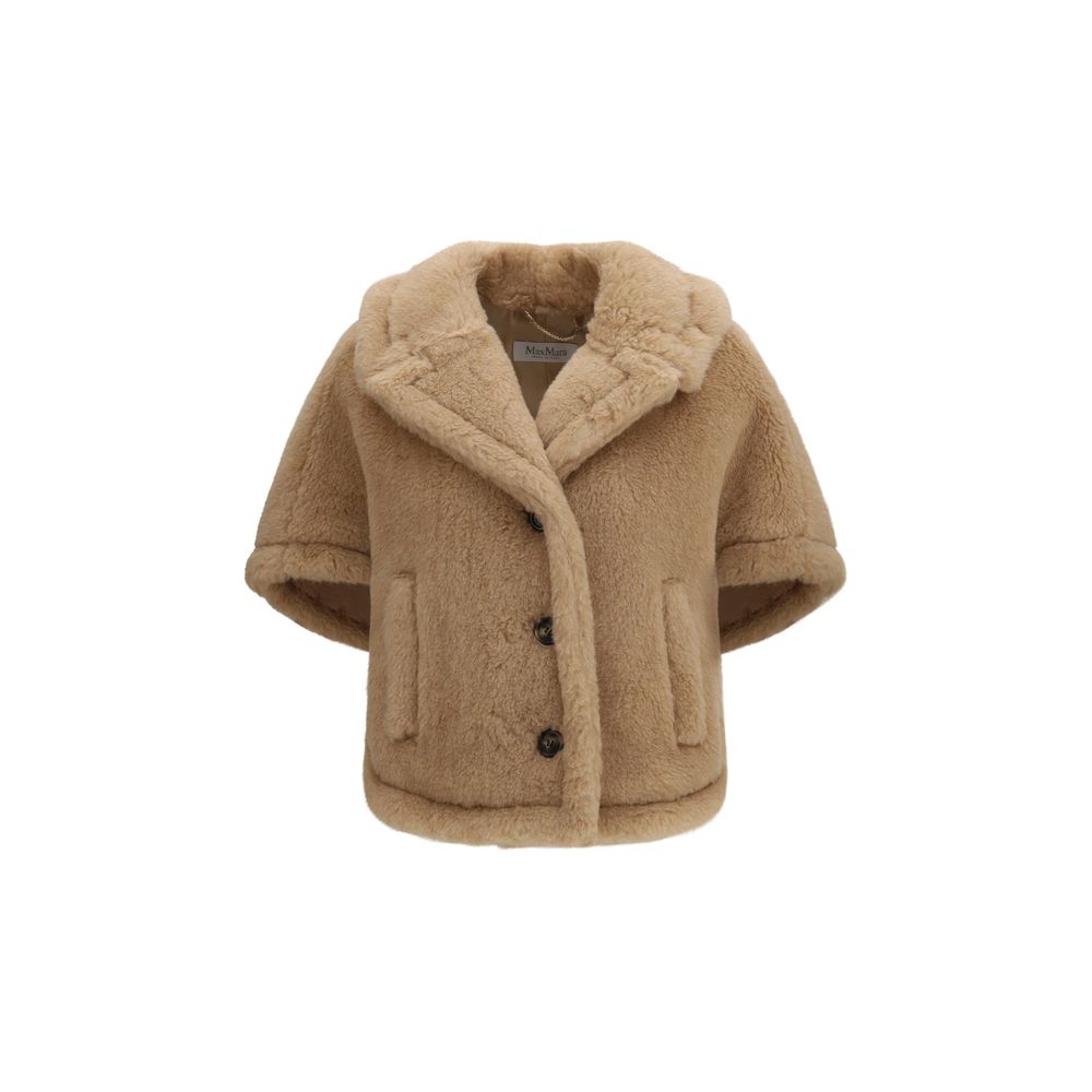 Max Mara Beige Alpaca Vicugna Pacos Coat - Luxe Marca