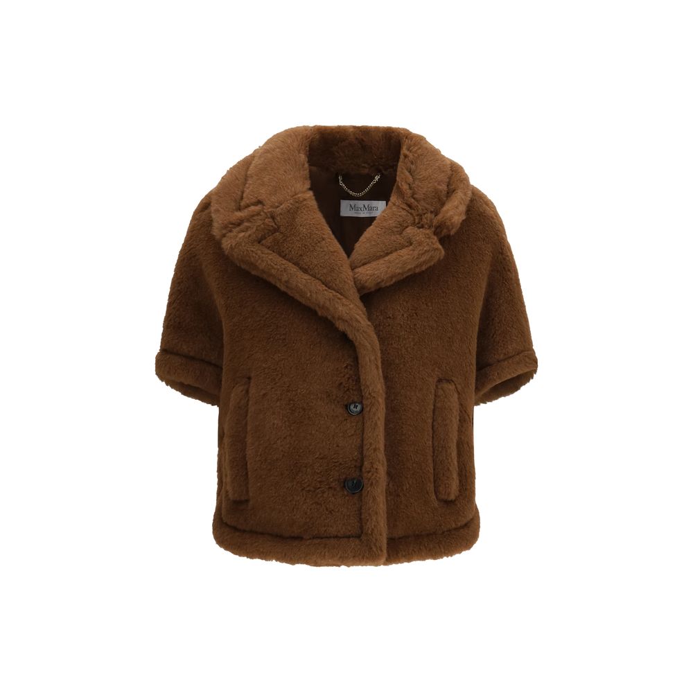 Max Mara Brown Alpaca Vicugna Pacos Coat - Luxe Marca
