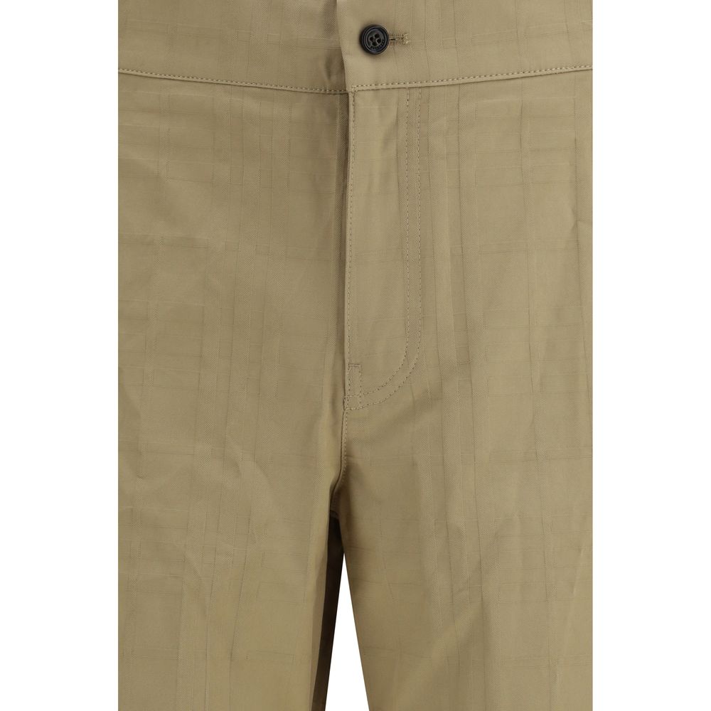 Burberry Beige Cotton Casual Pants - Luxe Marca