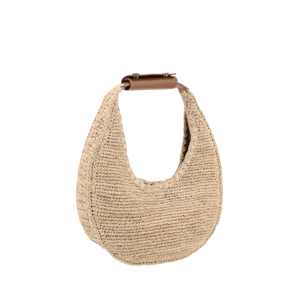 Staud Beige Raffia Handbag