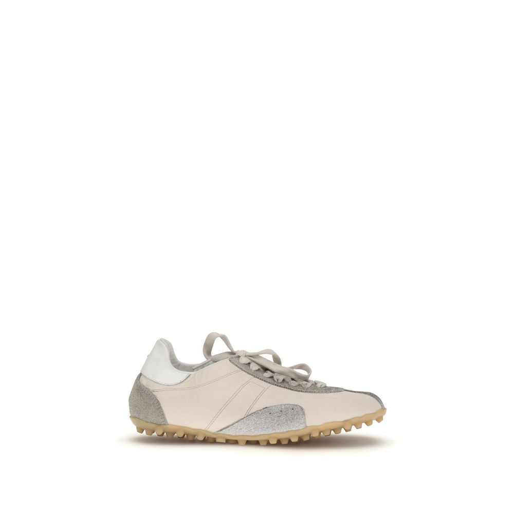 Margiela Beige Goatskin Athletic Sneakers - Luxe Marca