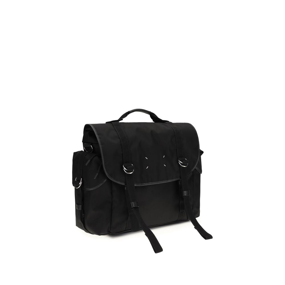 Margiela Black Calf Leather Bos Taurus Shoulder Bag - Luxe Marca