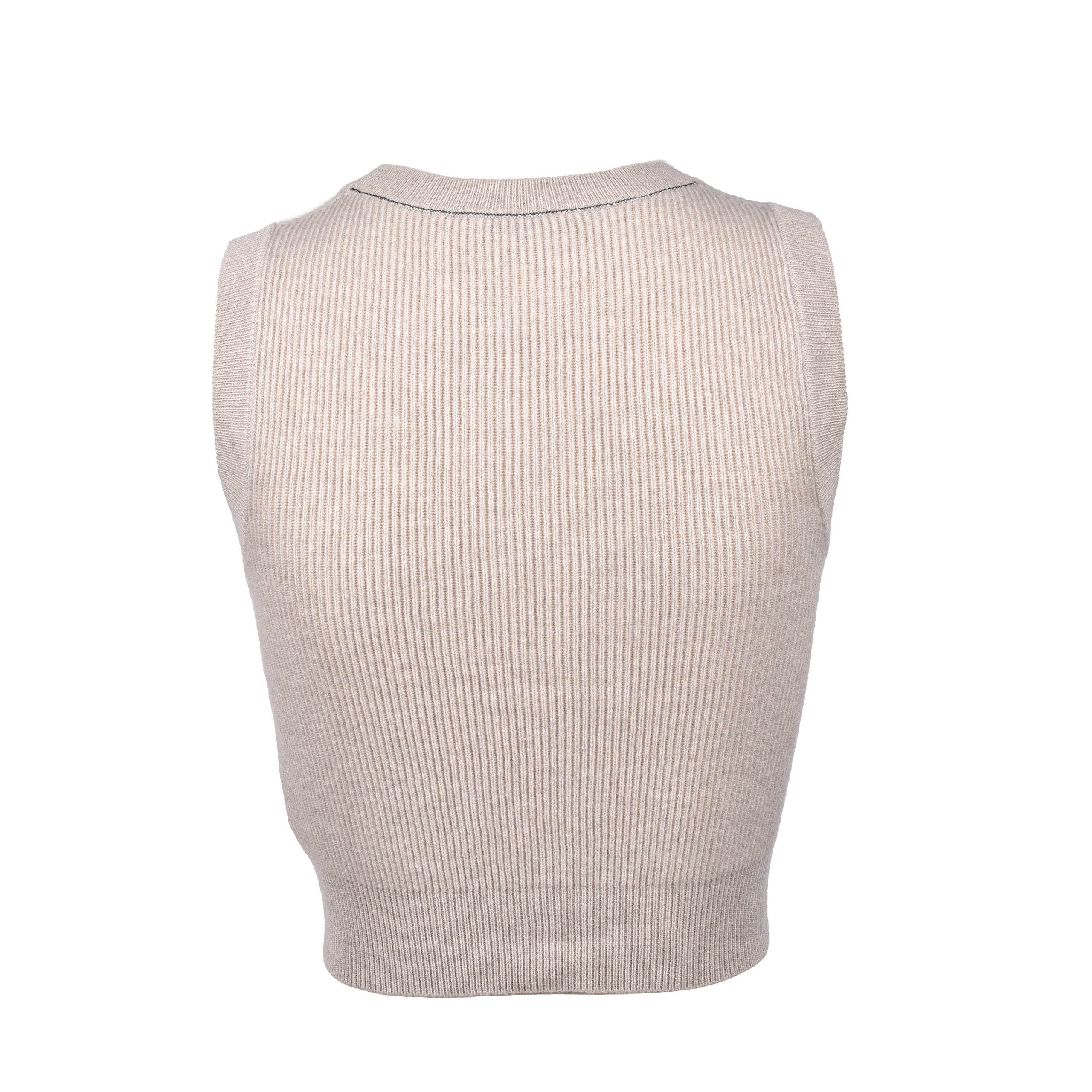 Brunello Cucinelli Beige Cashmere Sweater