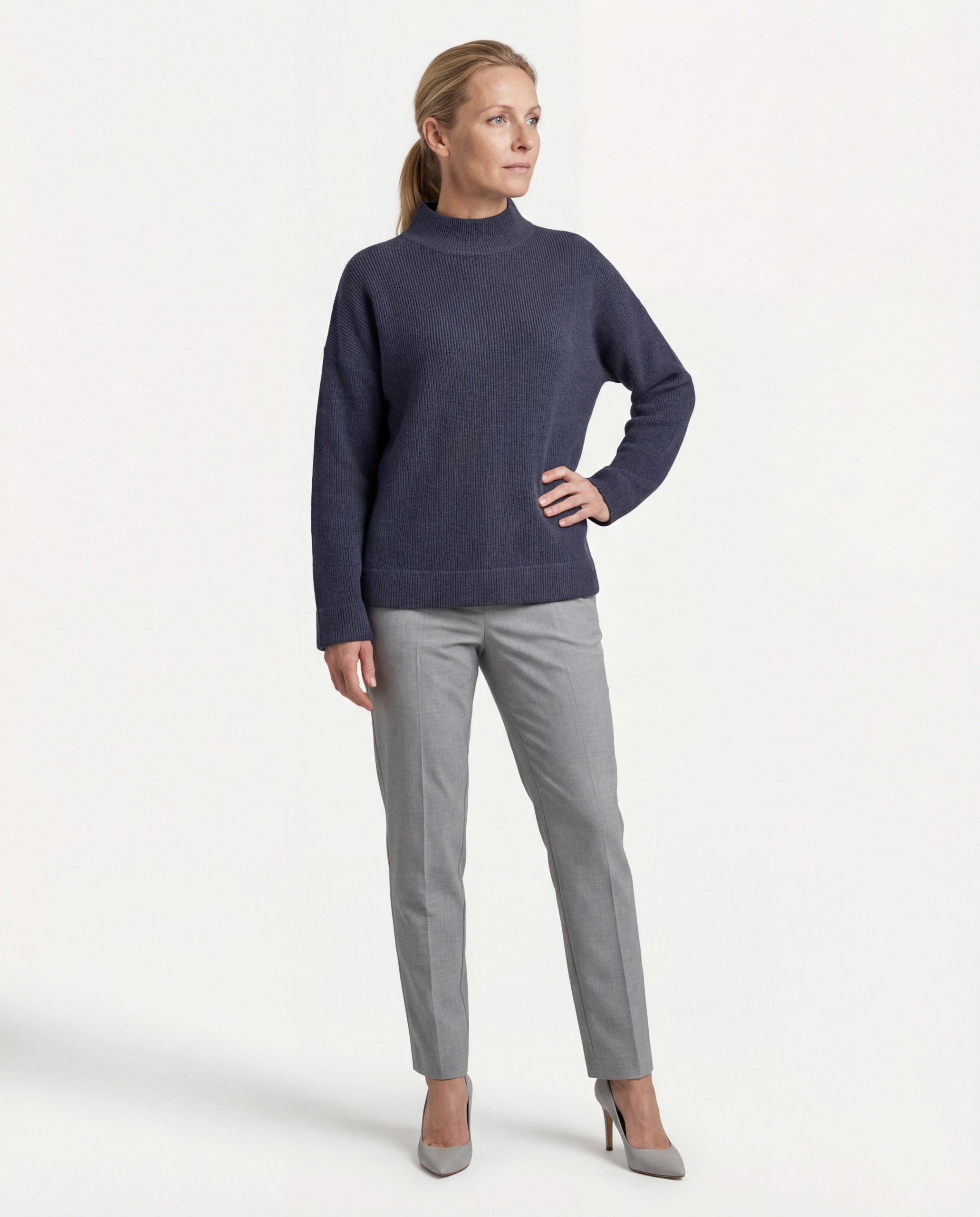 Brunello Cucinelli Blue Cashmere Sweater