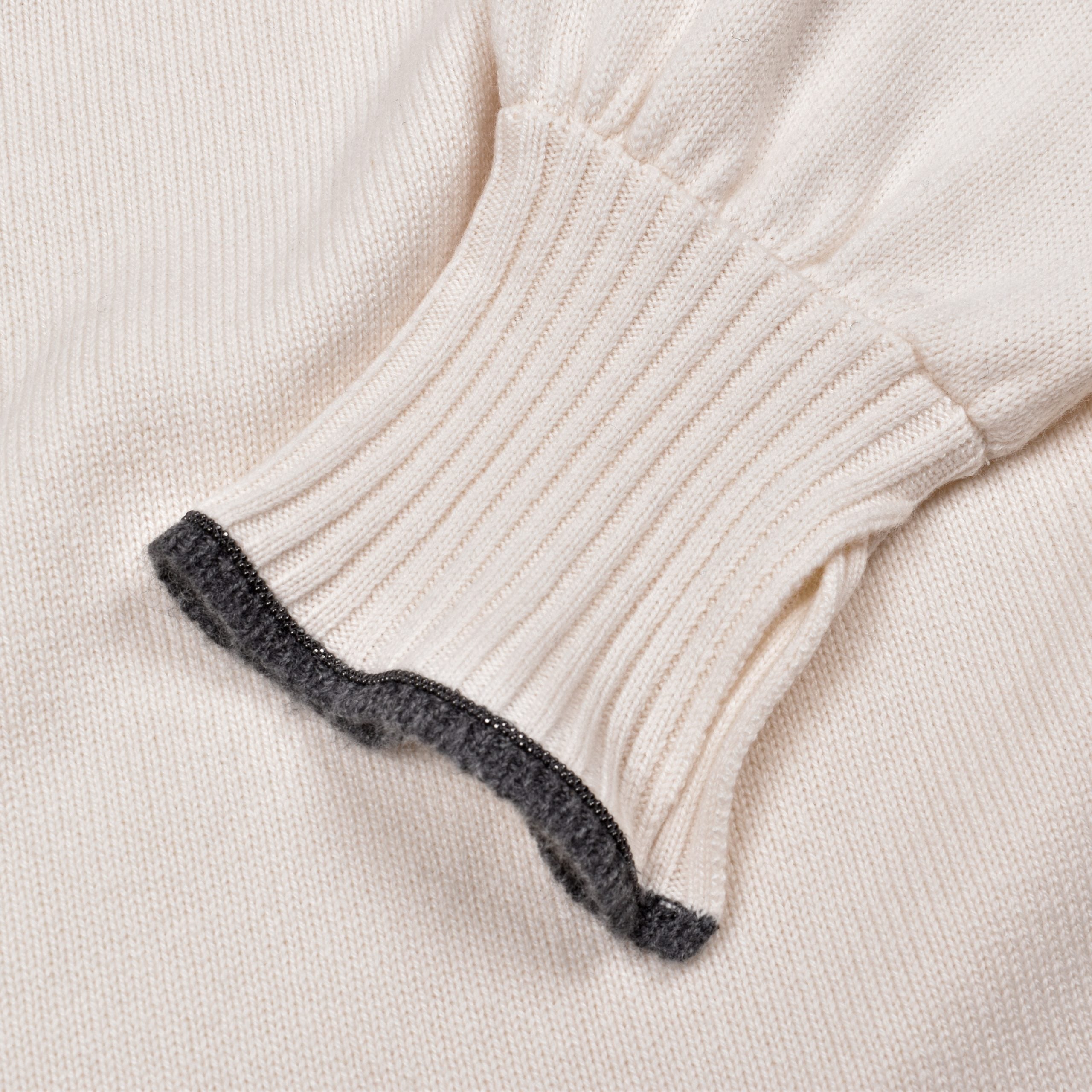 Brunello Cucinelli White Cashmere Sweater