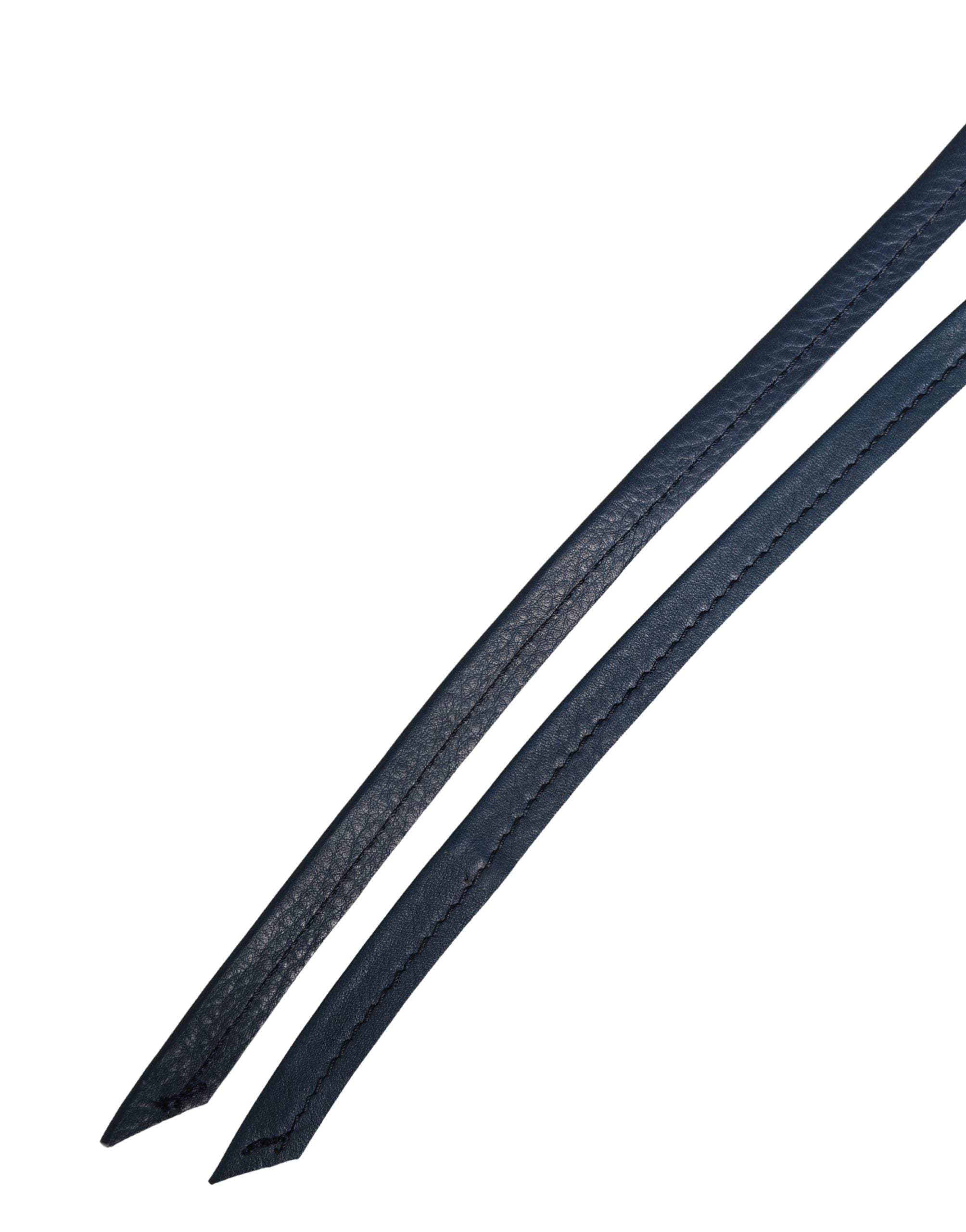 Ermanno Scervino Blue Leather Wide Waist Women Cintura Belt - Luxe Marca