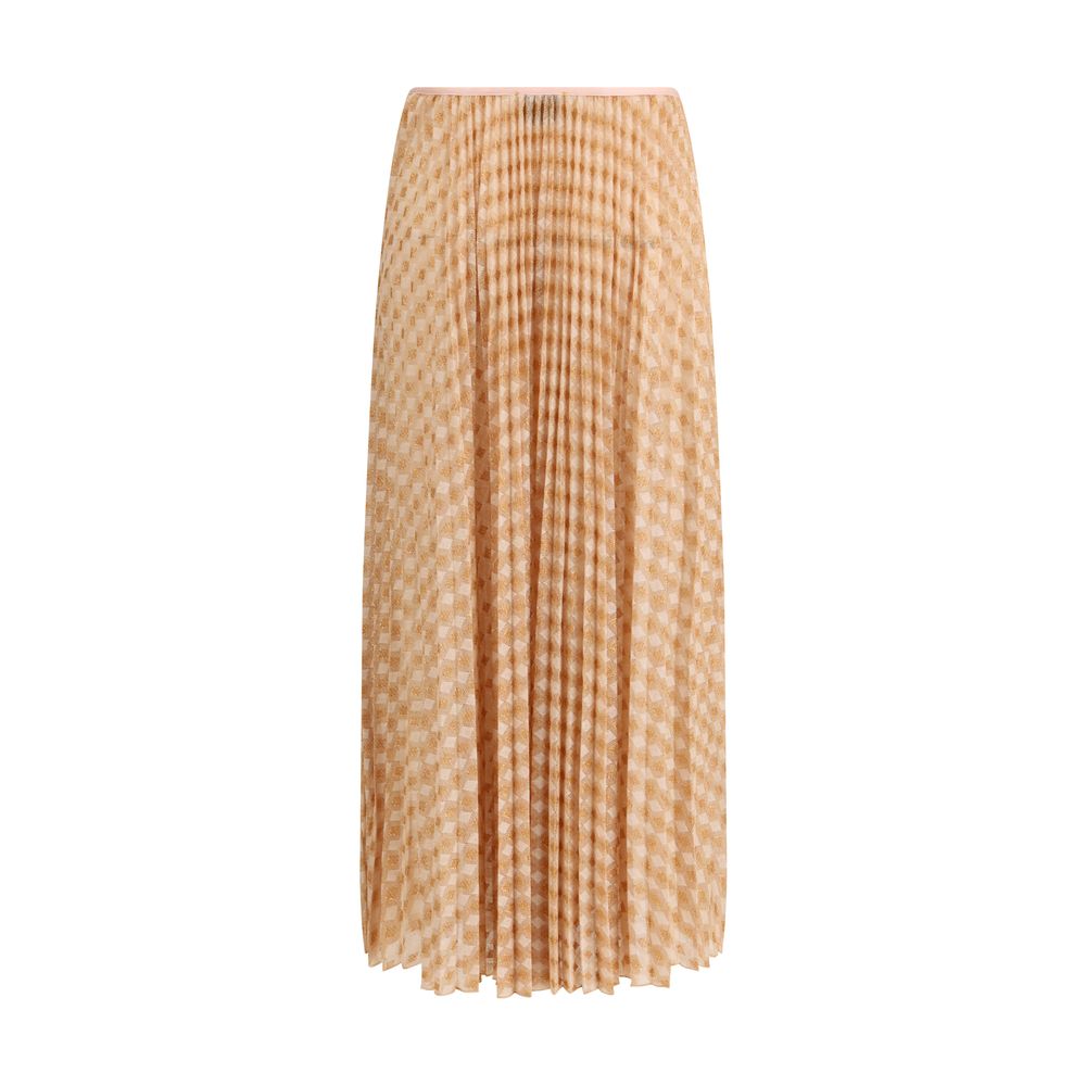 Forte_Forte Multicolor Viscose Midi Skirt - Luxe Marca